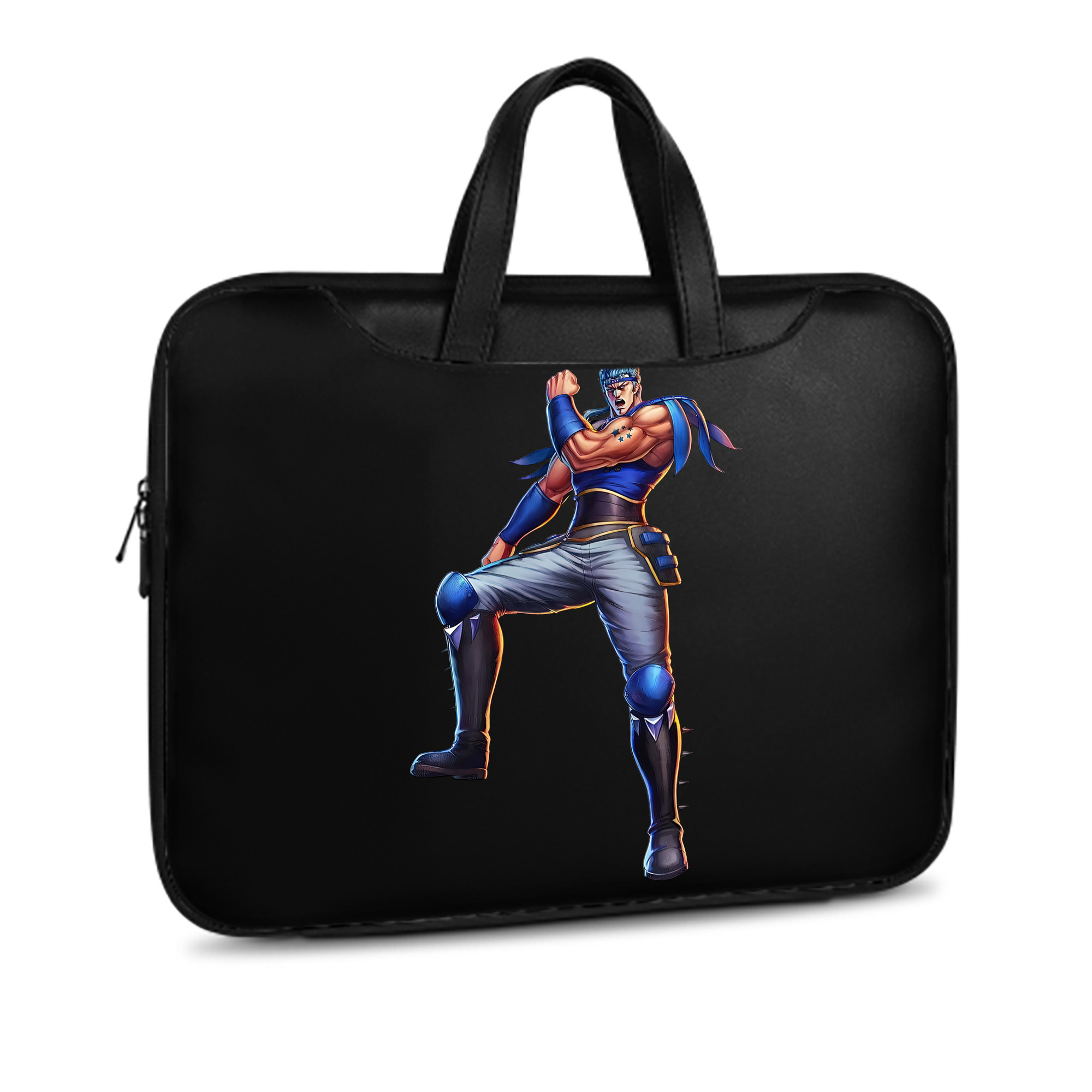 （画像用） 北斗の拳 Fist of the North Star レザーラップトップバッグ　ノートパソコンケース