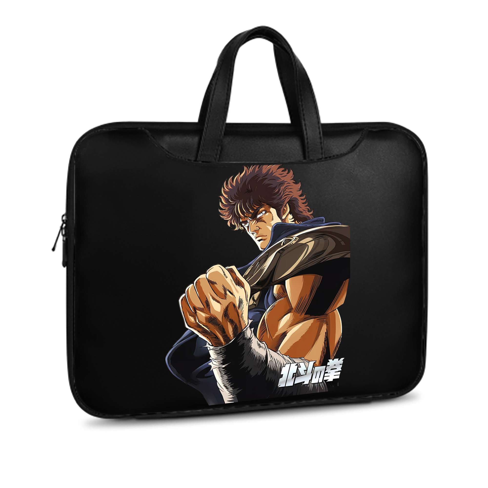 （画像用） 北斗の拳 Fist of the North Star レザーラップトップバッグ　ノートパソコンケース