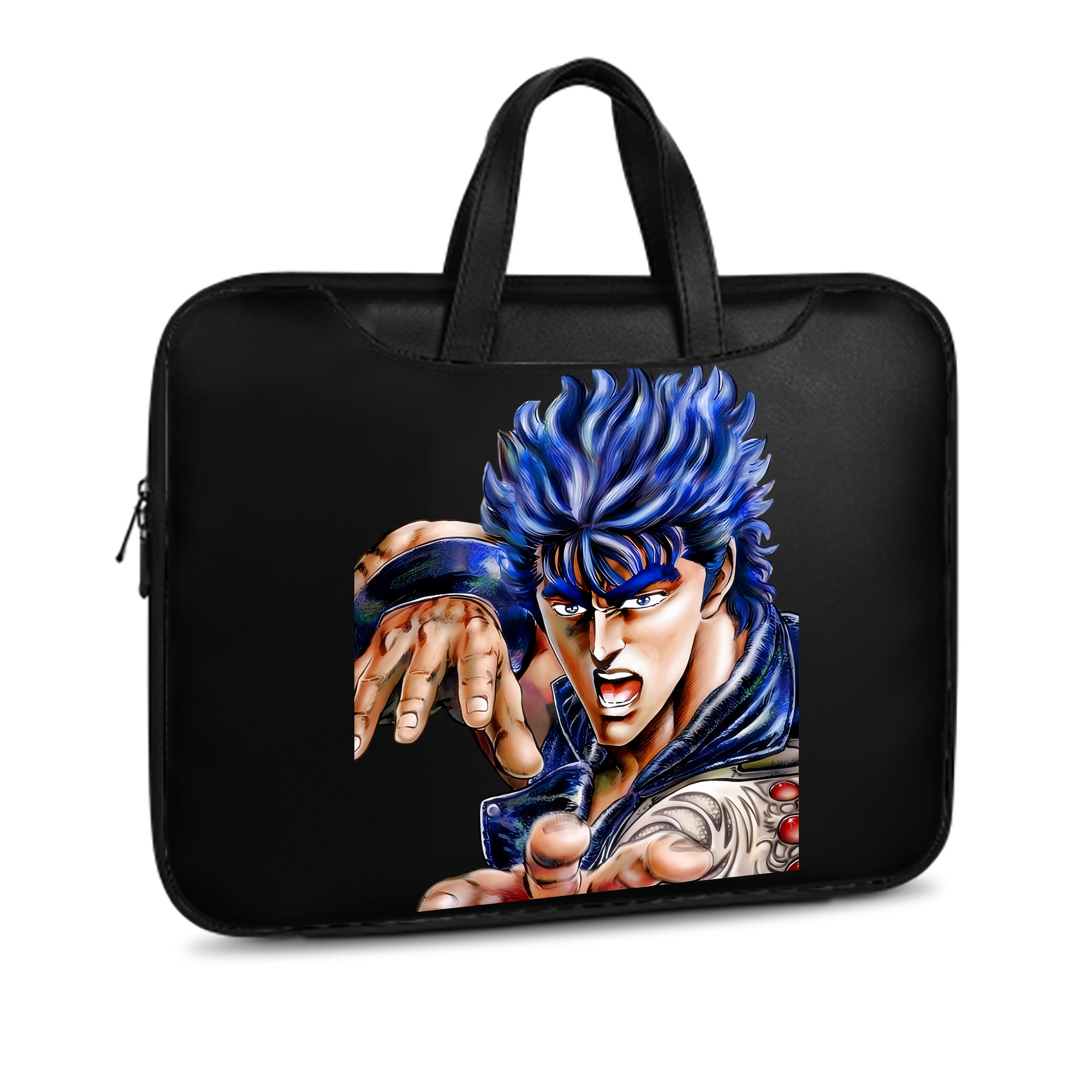 （画像用） 北斗の拳 Fist of the North Star レザーラップトップバッグ　ノートパソコンケース