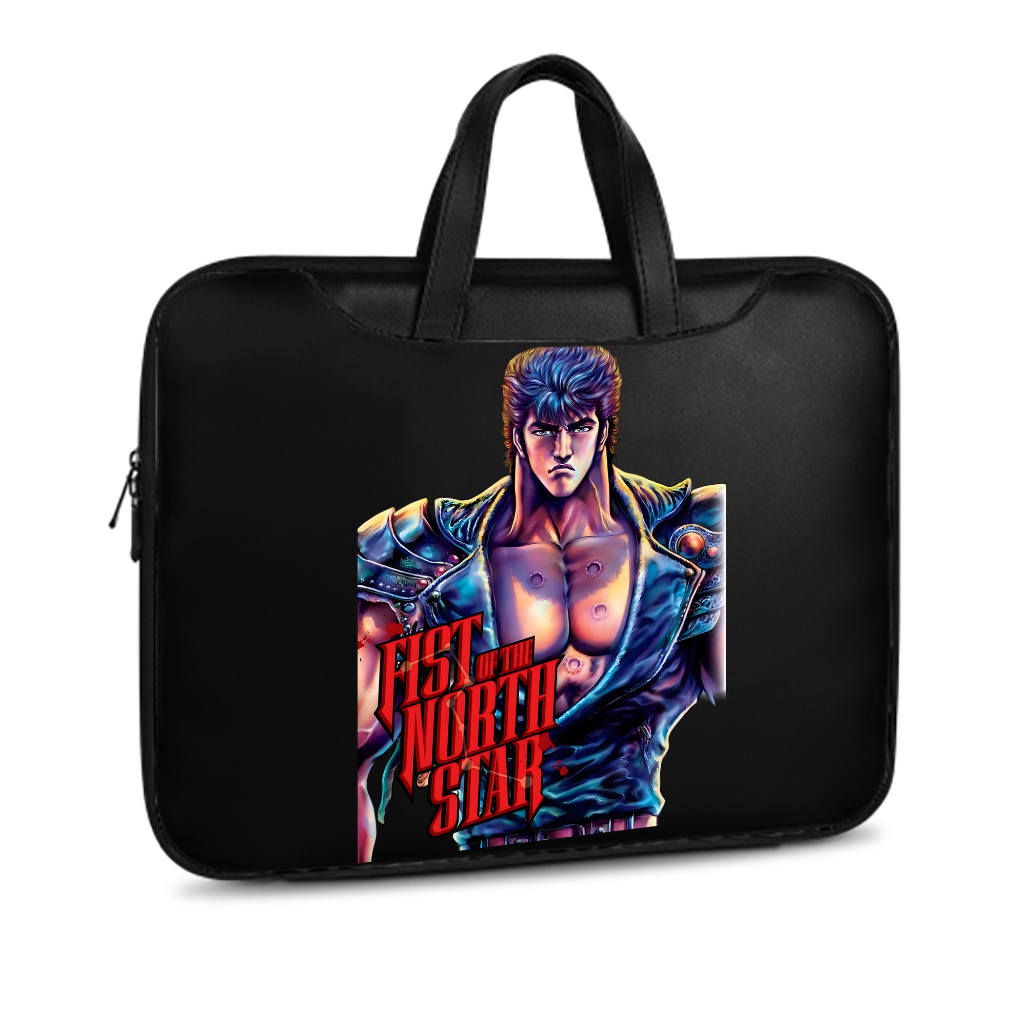 （画像用） 北斗の拳 Fist of the North Star レザーラップトップバッグ　ノートパソコンケース