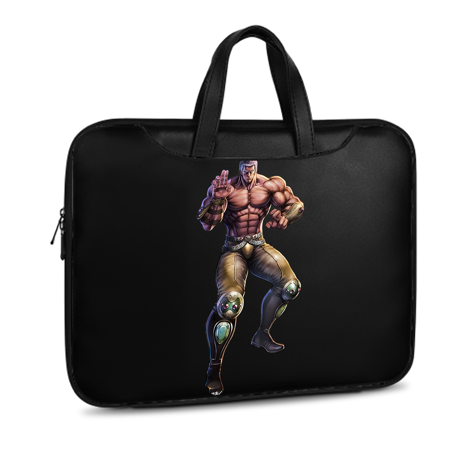 （画像用） 北斗の拳 Fist of the North Star レザーラップトップバッグ　ノートパソコンケース