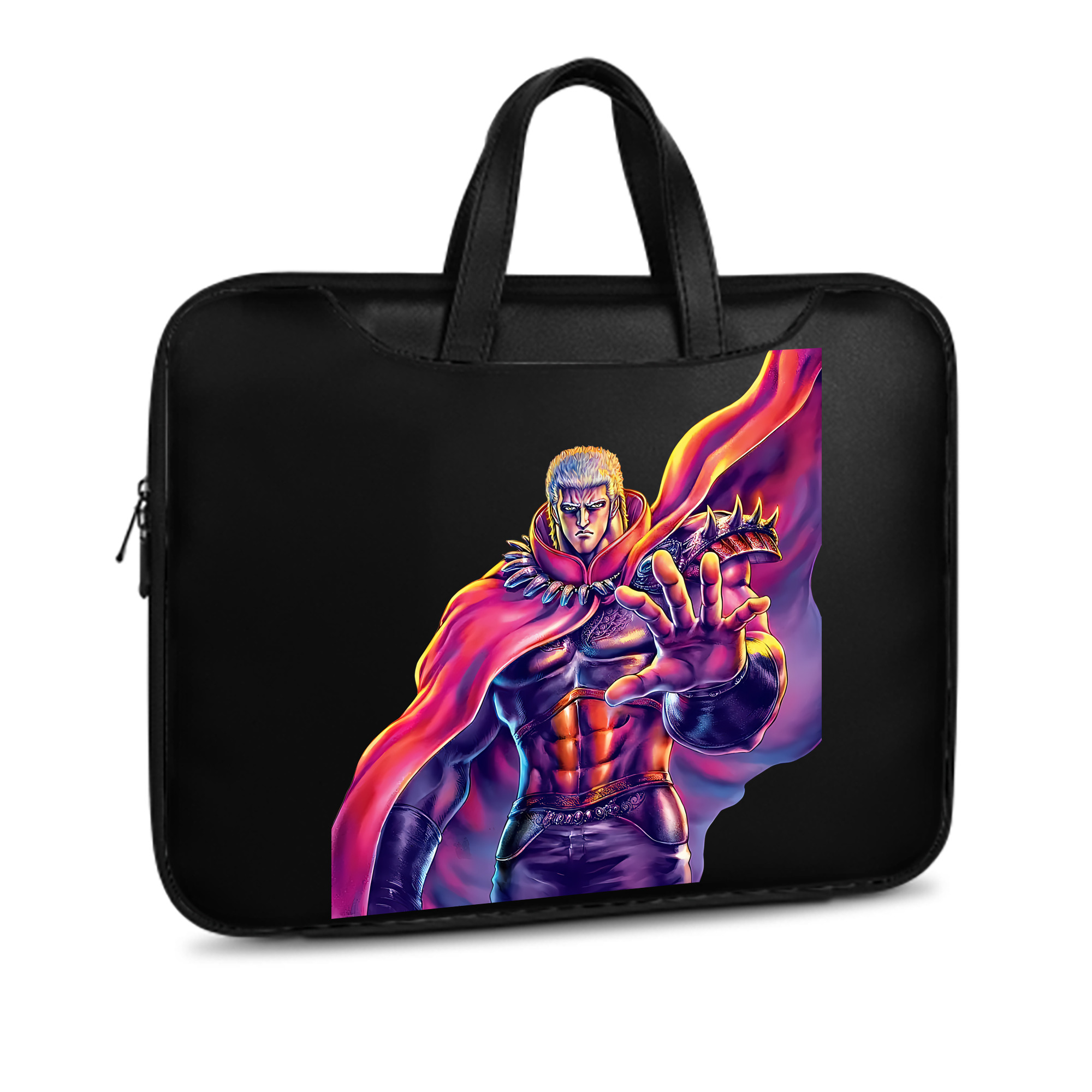 （画像用） 北斗の拳 Fist of the North Star レザーラップトップバッグ　ノートパソコンケース