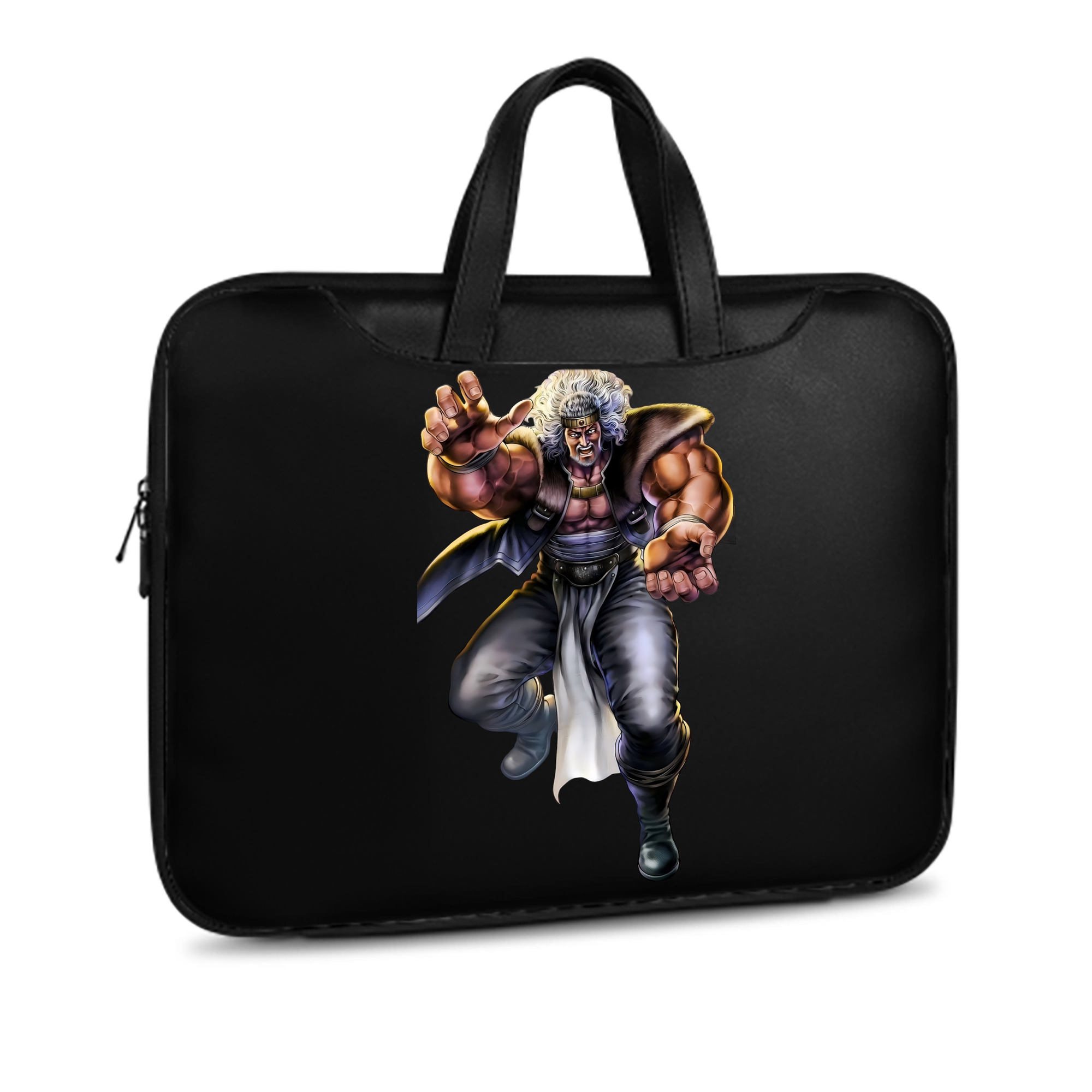 （画像用） 北斗の拳 Fist of the North Star レザーラップトップバッグ　ノートパソコンケース