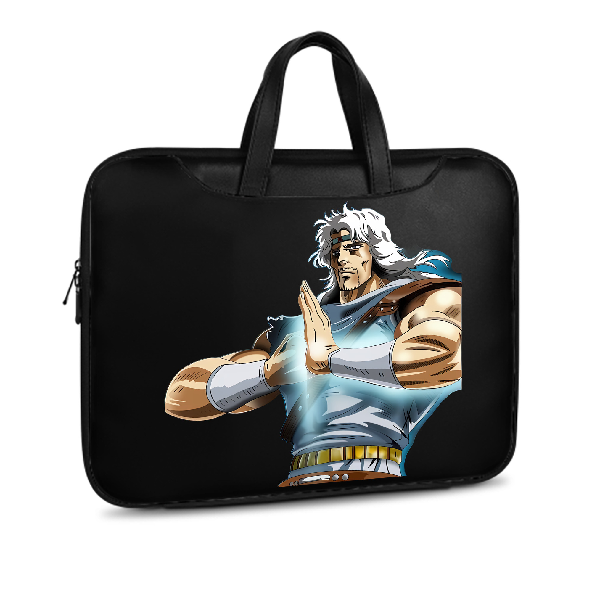 （画像用） 北斗の拳 Fist of the North Star レザーラップトップバッグ　ノートパソコンケース