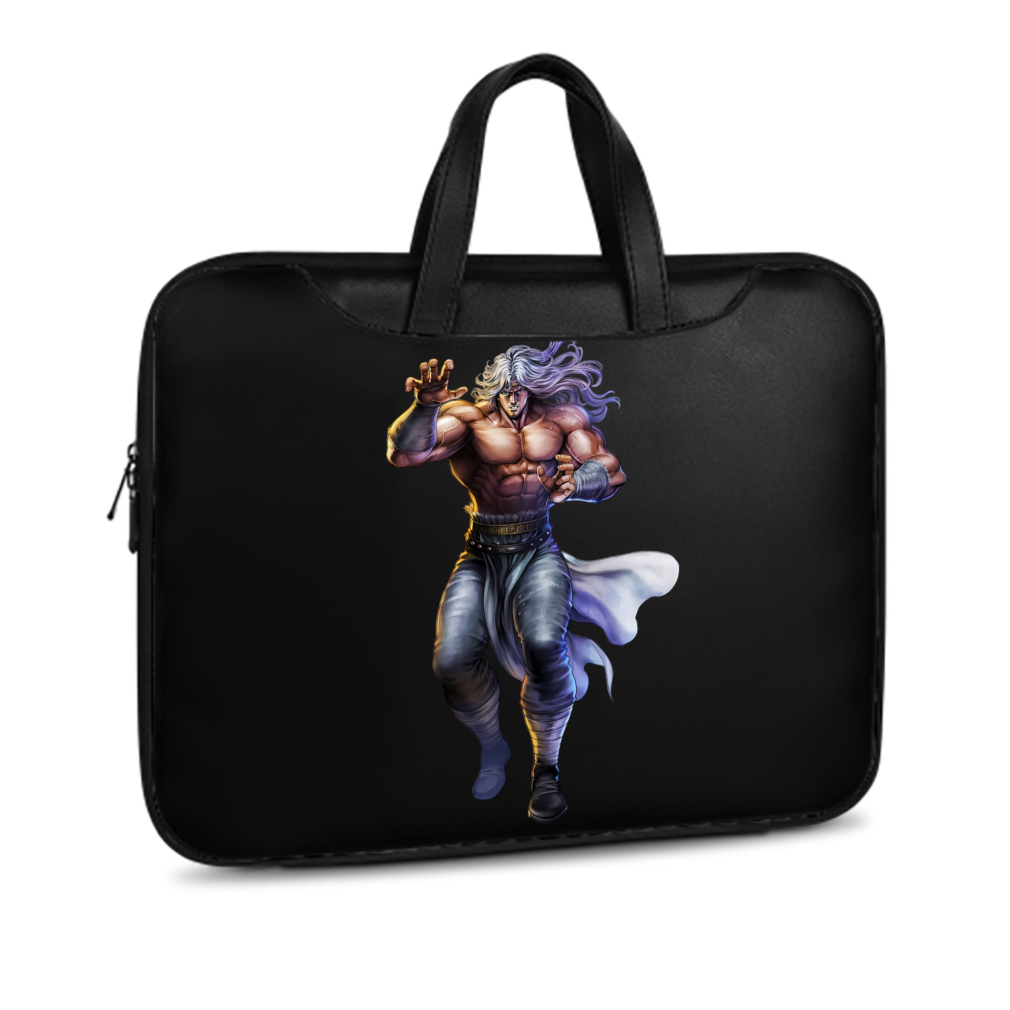 （画像用） 北斗の拳 Fist of the North Star レザーラップトップバッグ　ノートパソコンケース