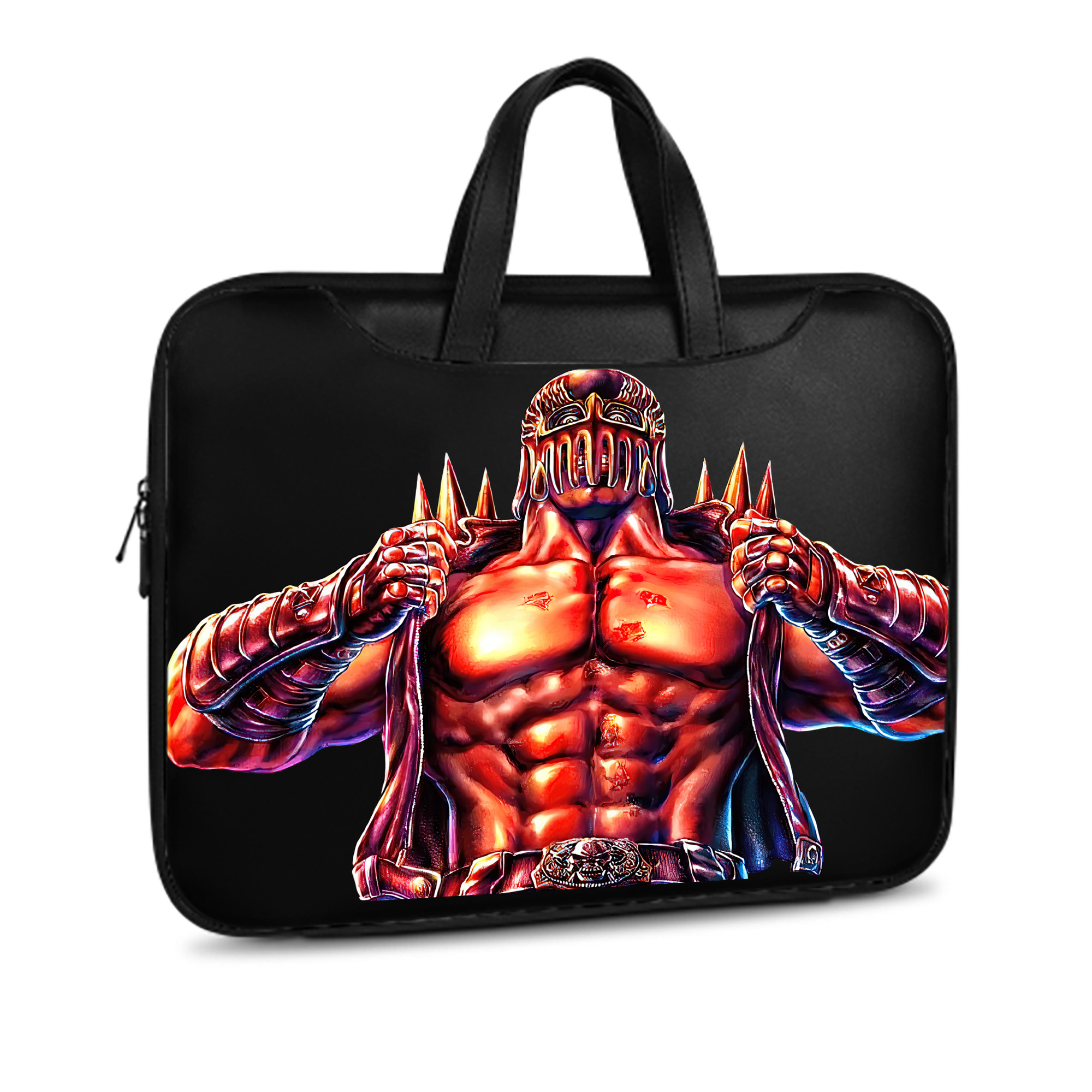 （画像用） 北斗の拳 Fist of the North Star レザーラップトップバッグ　ノートパソコンケース