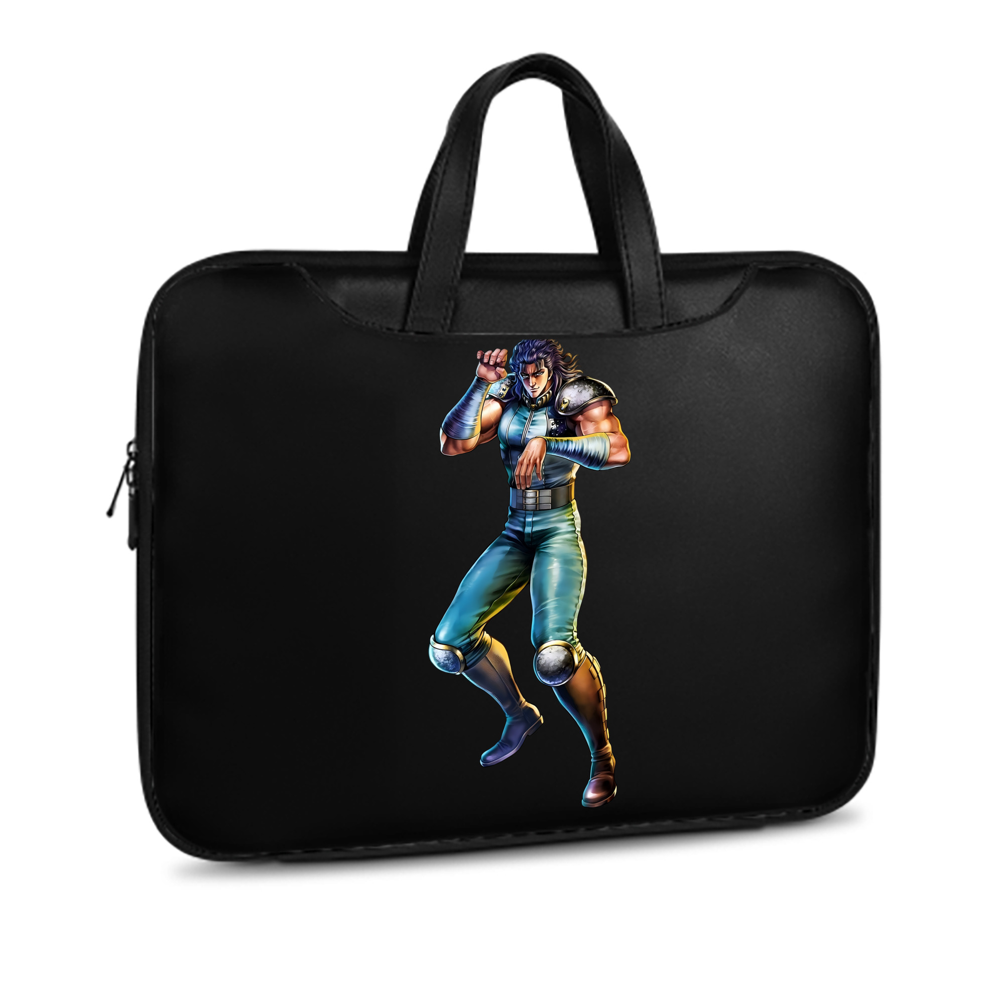 （画像用） 北斗の拳 Fist of the North Star レザーラップトップバッグ　ノートパソコンケース