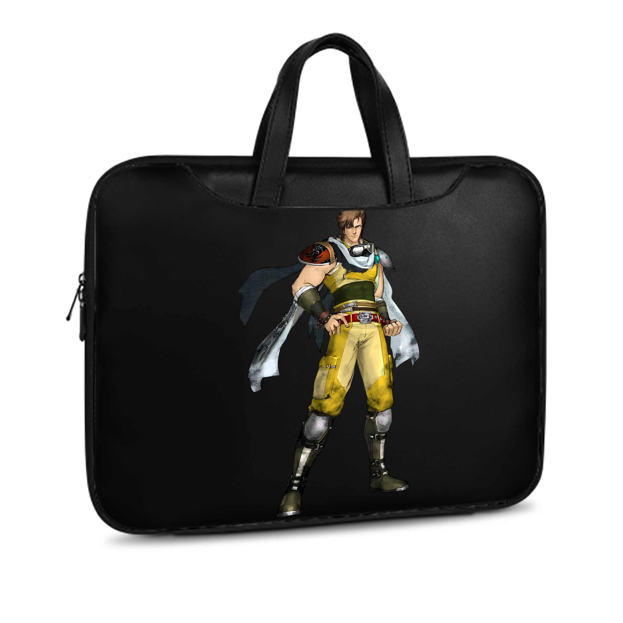 （画像用） 北斗の拳 Fist of the North Star レザーラップトップバッグ　ノートパソコンケース