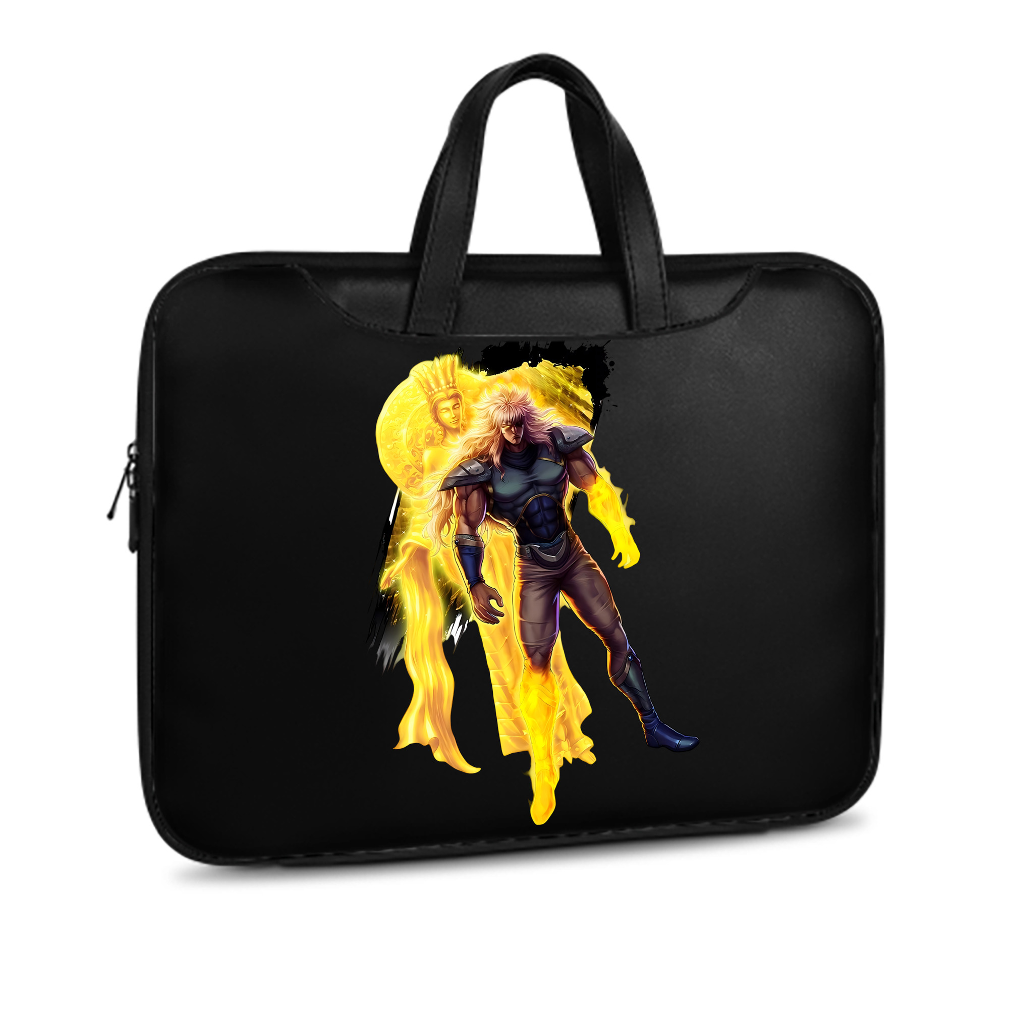 （画像用） 北斗の拳 Fist of the North Star レザーラップトップバッグ　ノートパソコンケース