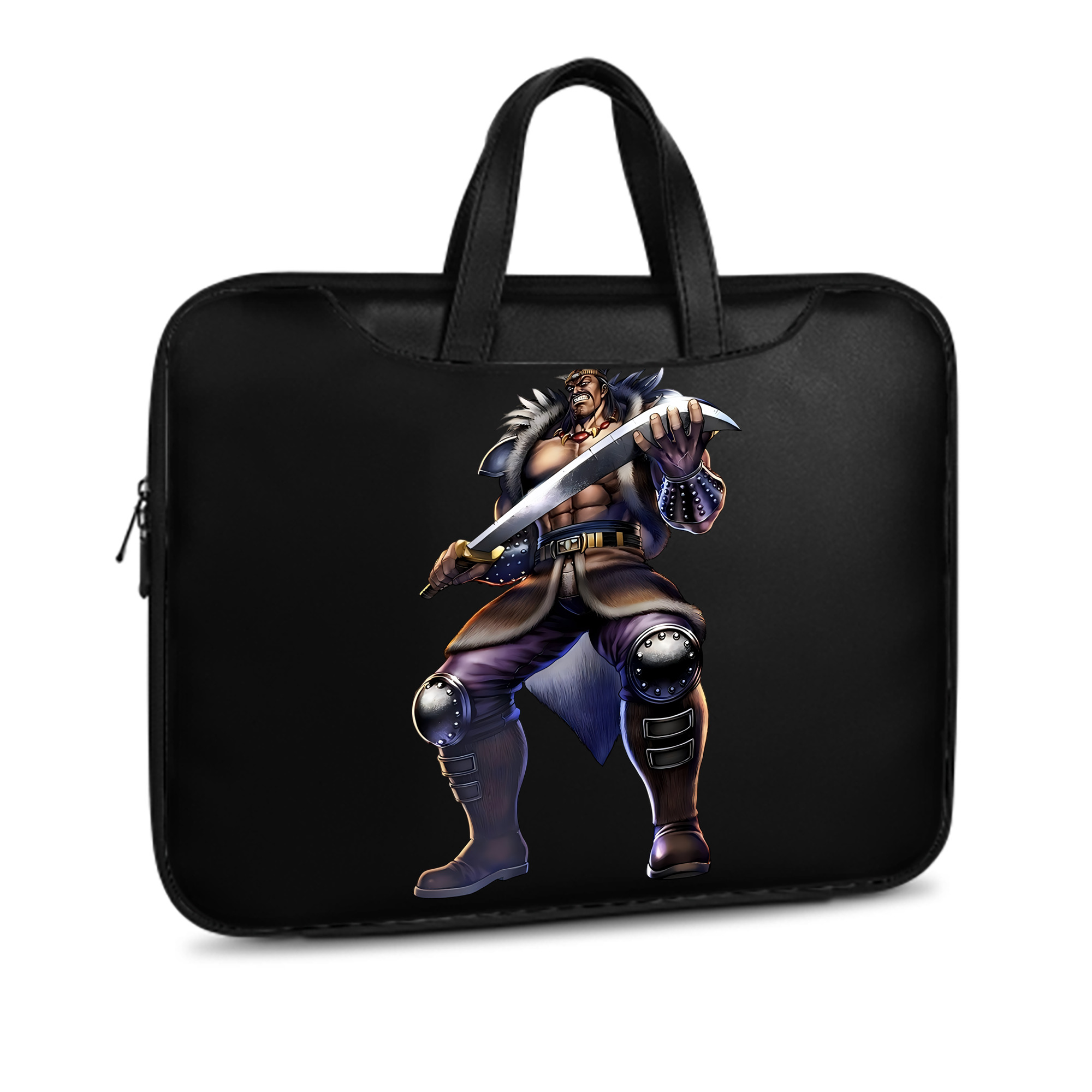 （画像用） 北斗の拳 Fist of the North Star レザーラップトップバッグ　ノートパソコンケース