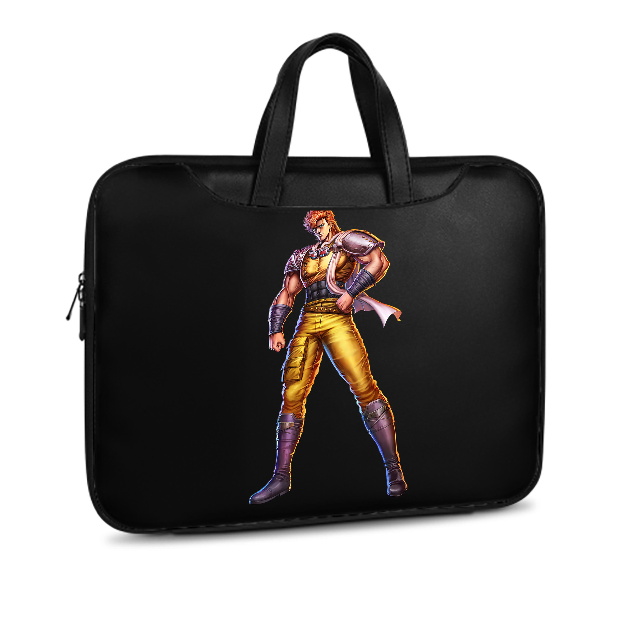 （画像用） 北斗の拳 Fist of the North Star レザーラップトップバッグ　ノートパソコンケース