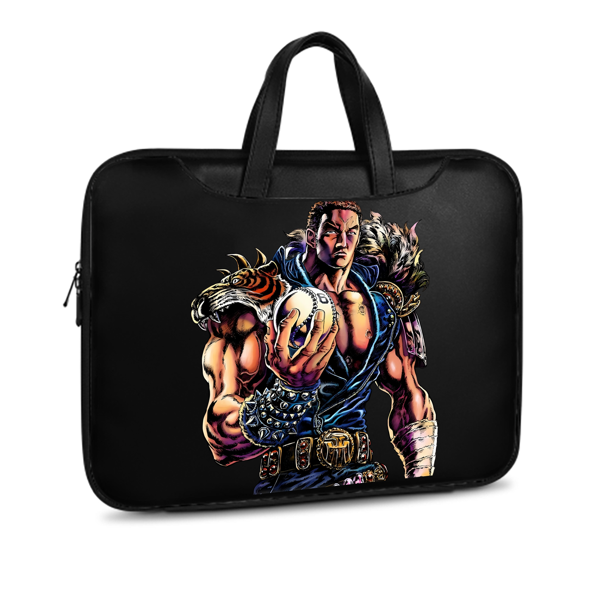 （画像用） 北斗の拳 Fist of the North Star レザーラップトップバッグ　ノートパソコンケース