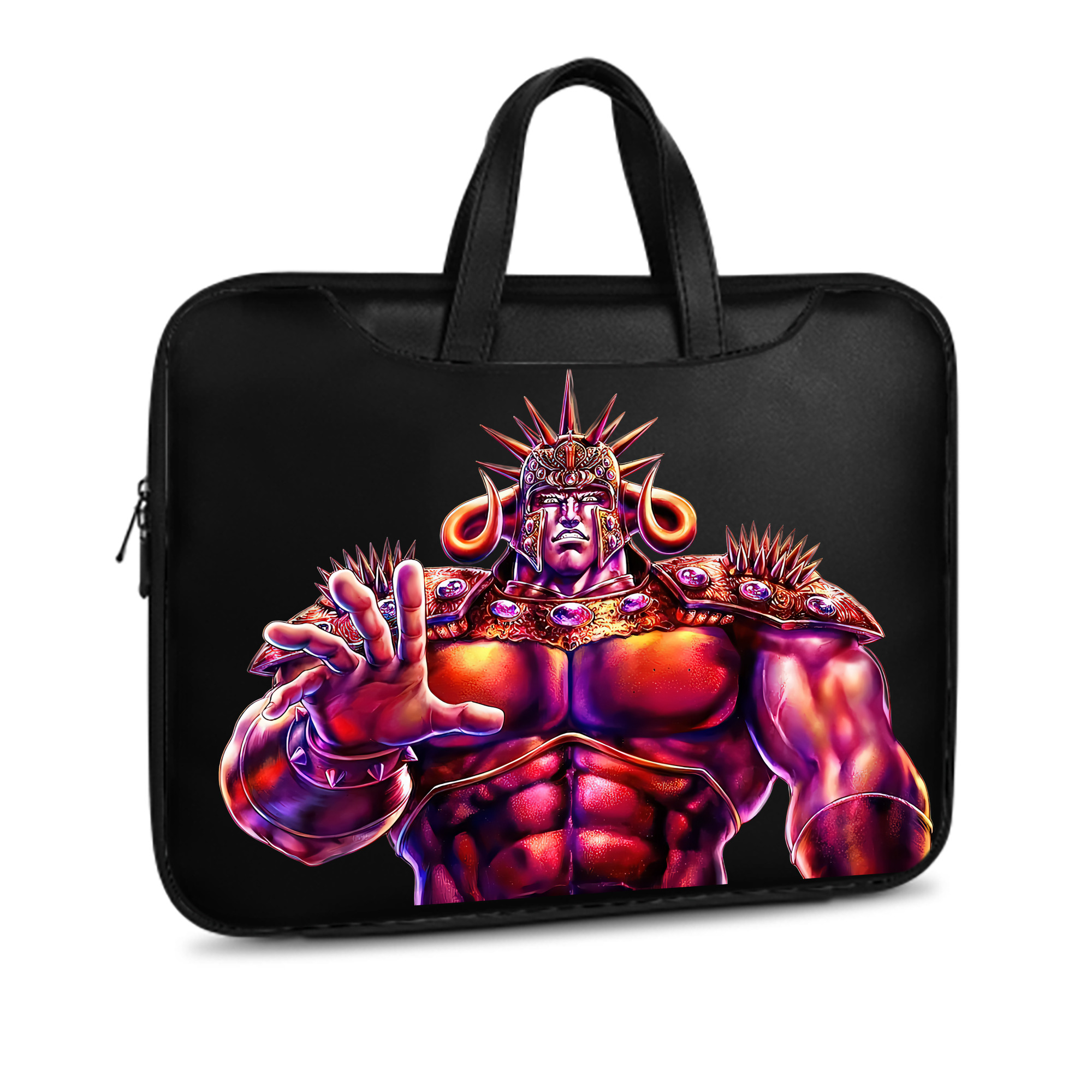 （画像用） 北斗の拳 Fist of the North Star レザーラップトップバッグ　ノートパソコンケース