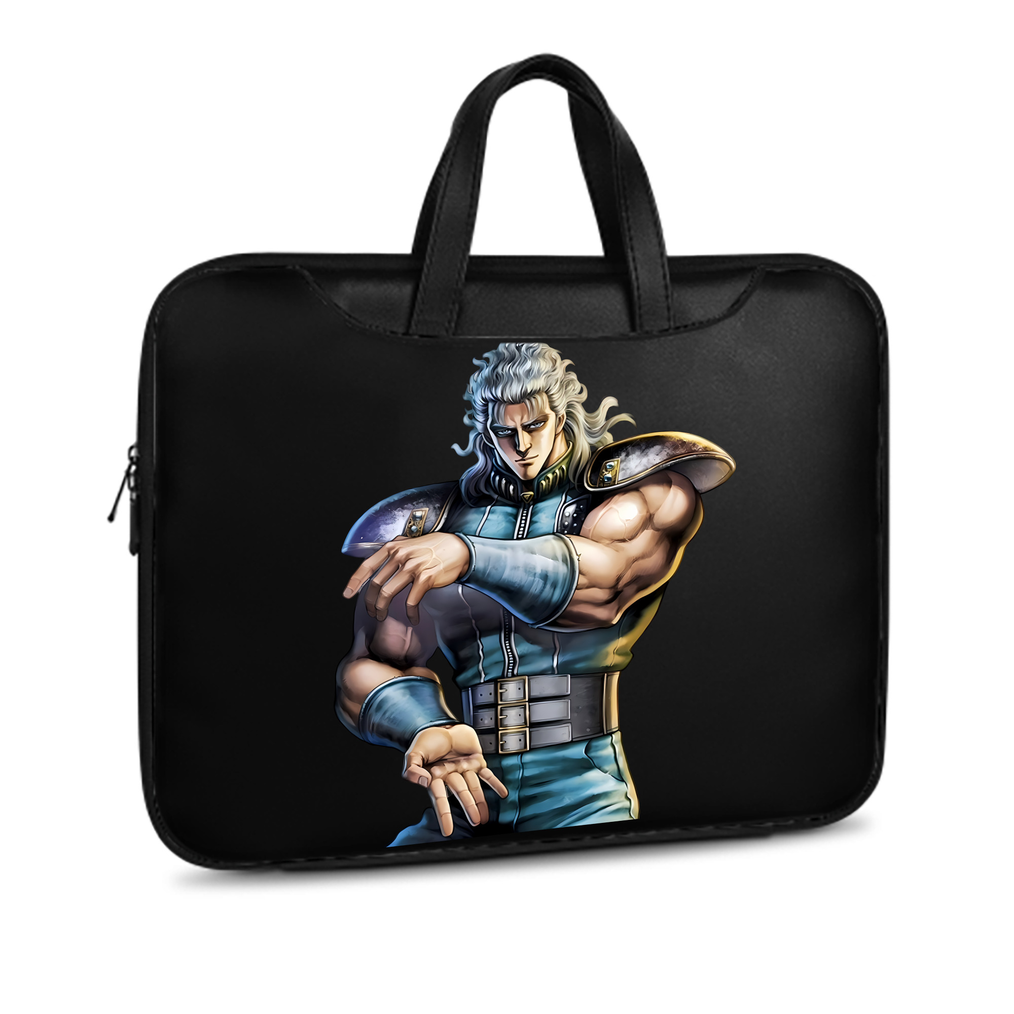 （画像用） 北斗の拳 Fist of the North Star レザーラップトップバッグ　ノートパソコンケース