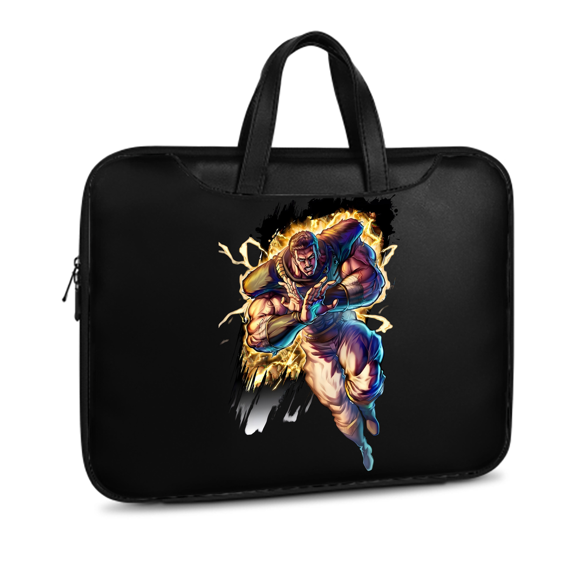 （画像用） 北斗の拳 Fist of the North Star レザーラップトップバッグ　ノートパソコンケース