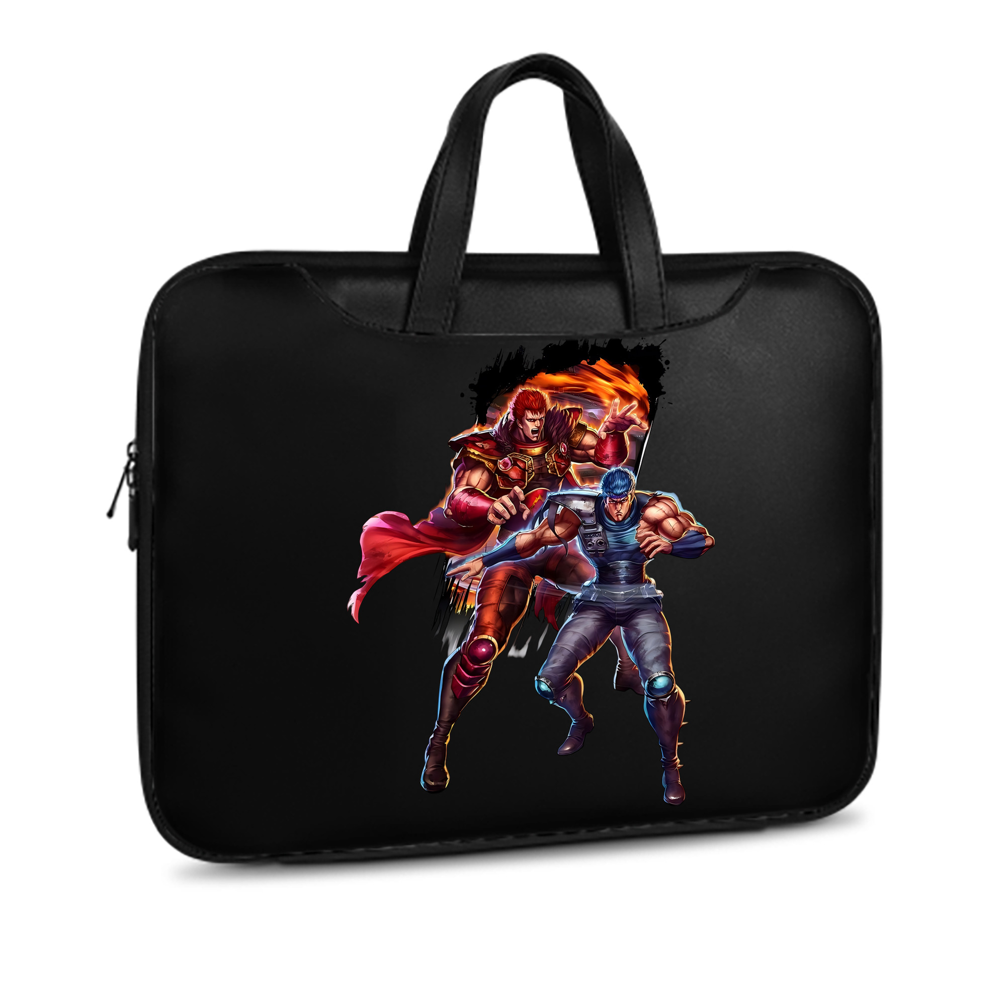 （画像用） 北斗の拳 Fist of the North Star レザーラップトップバッグ　ノートパソコンケース