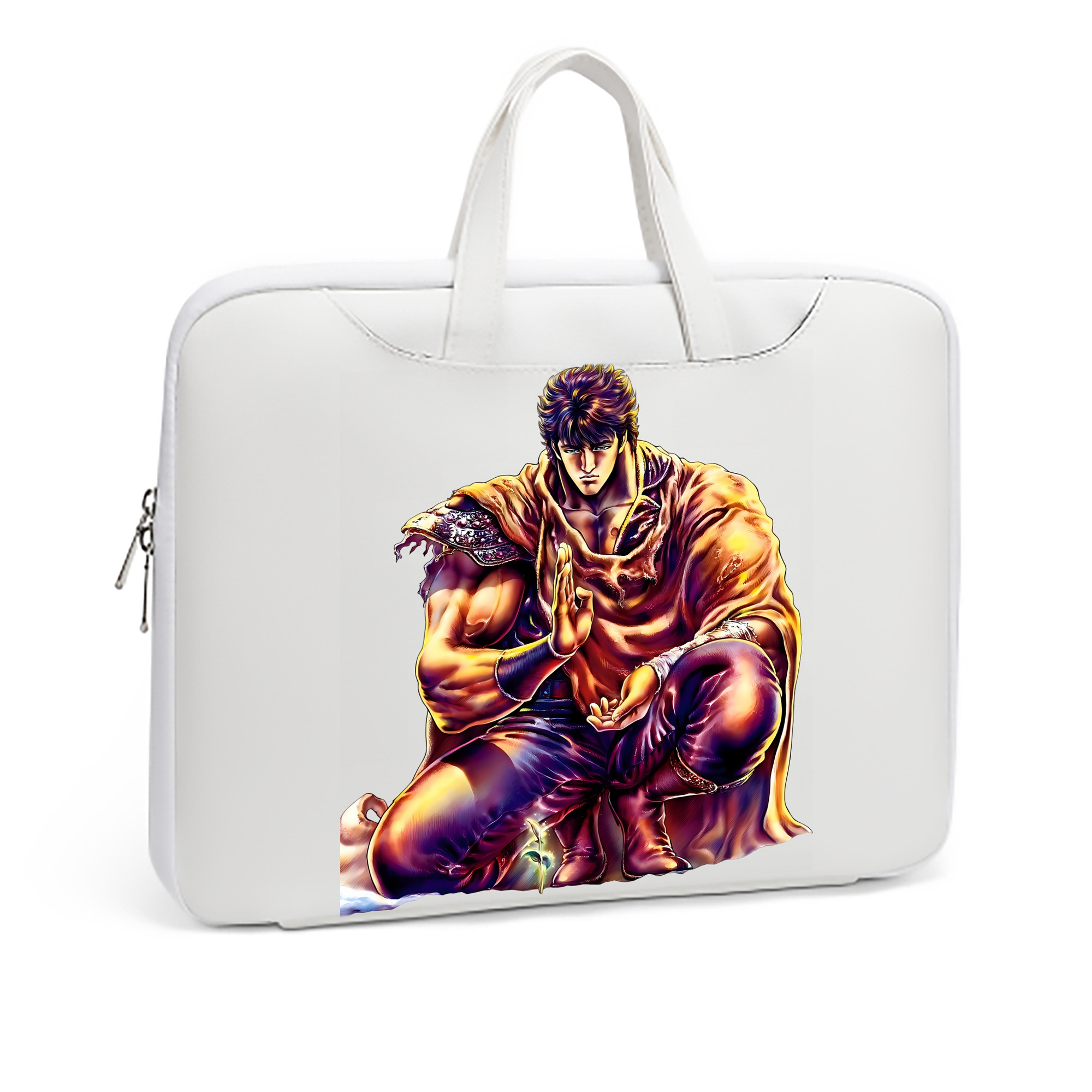 （画像用） 北斗の拳 Fist of the North Star レザーラップトップバッグ　ノートパソコンケース