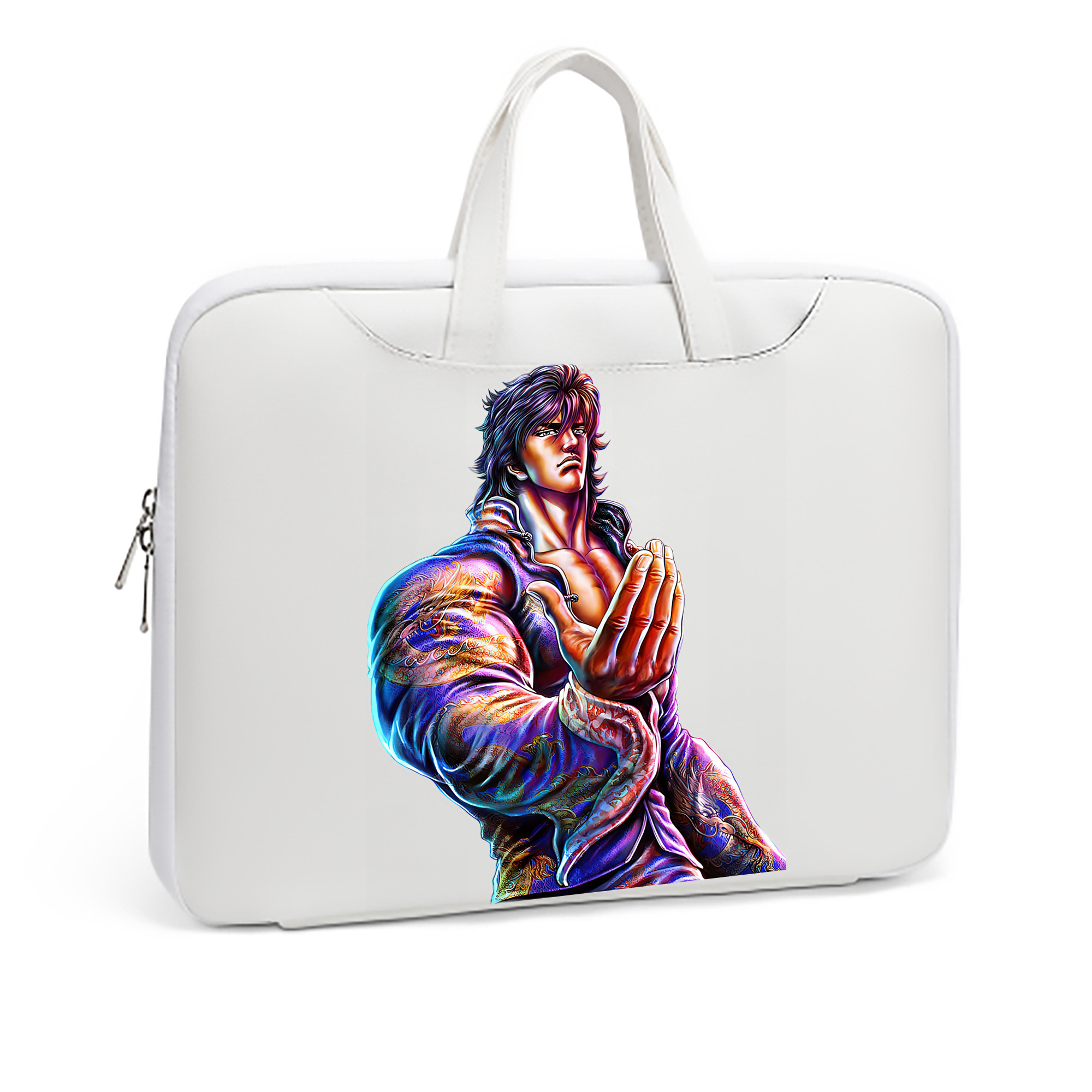 （画像用） 北斗の拳 Fist of the North Star レザーラップトップバッグ　ノートパソコンケース