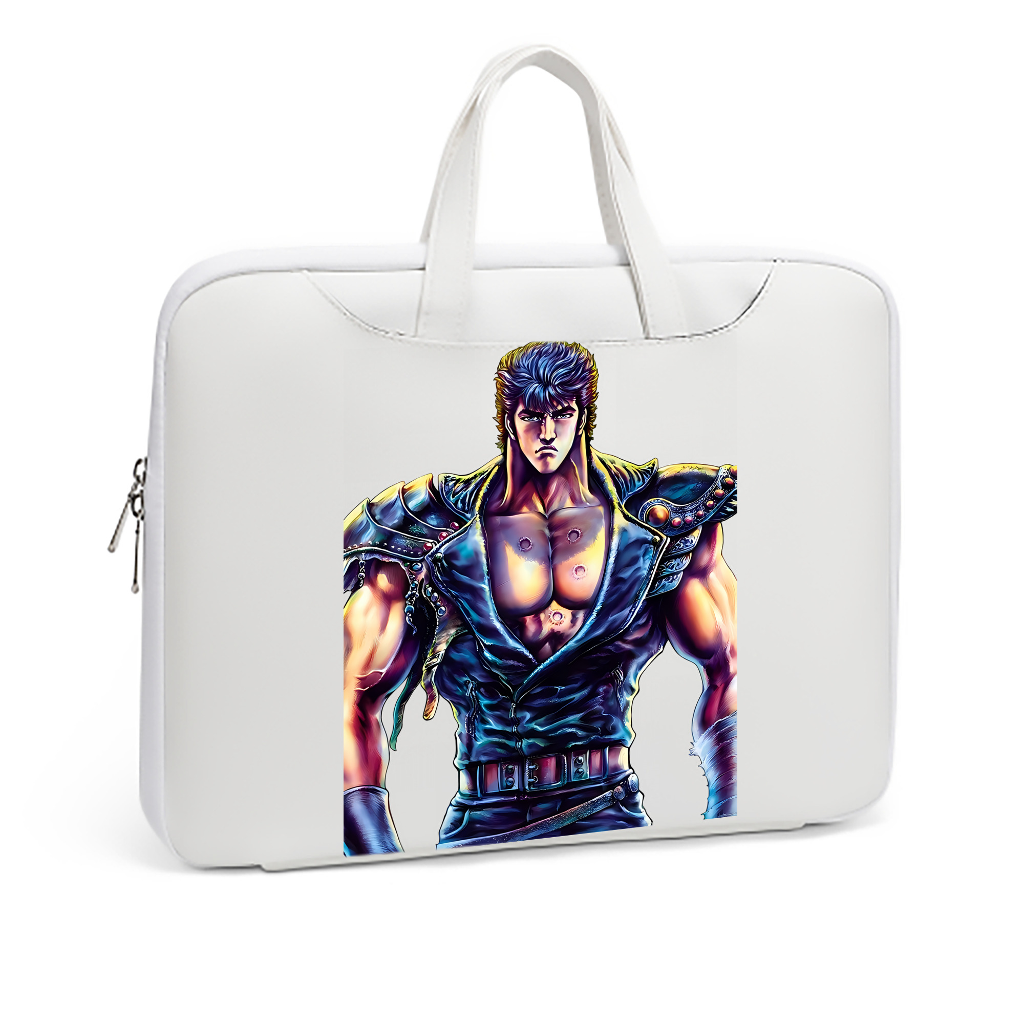 （画像用） 北斗の拳 Fist of the North Star レザーラップトップバッグ　ノートパソコンケース