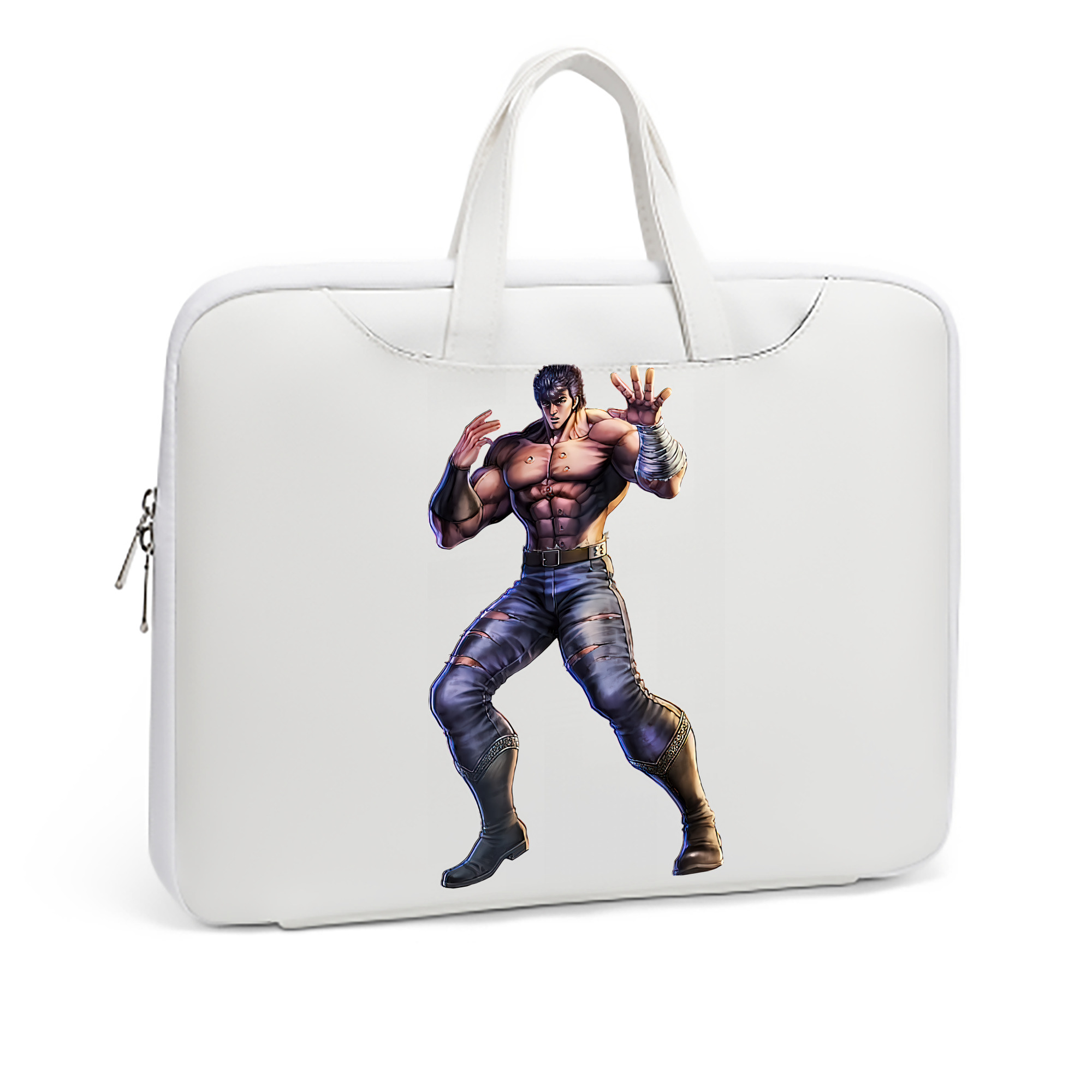 （画像用） 北斗の拳 Fist of the North Star レザーラップトップバッグ　ノートパソコンケース