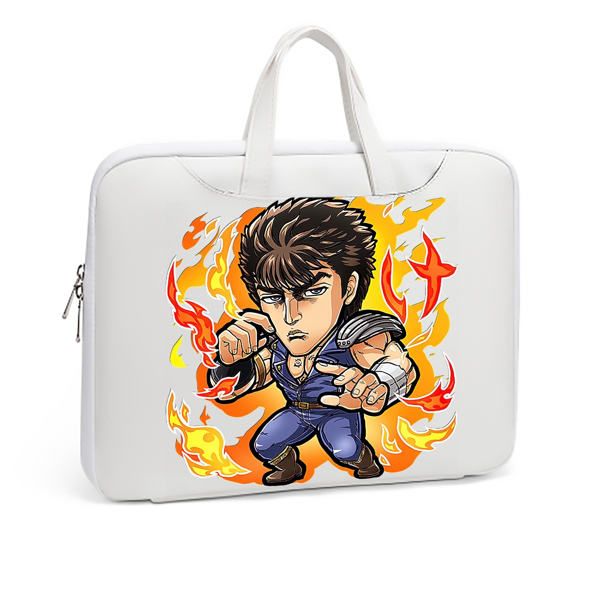 （画像用） 北斗の拳 Fist of the North Star レザーラップトップバッグ　ノートパソコンケース
