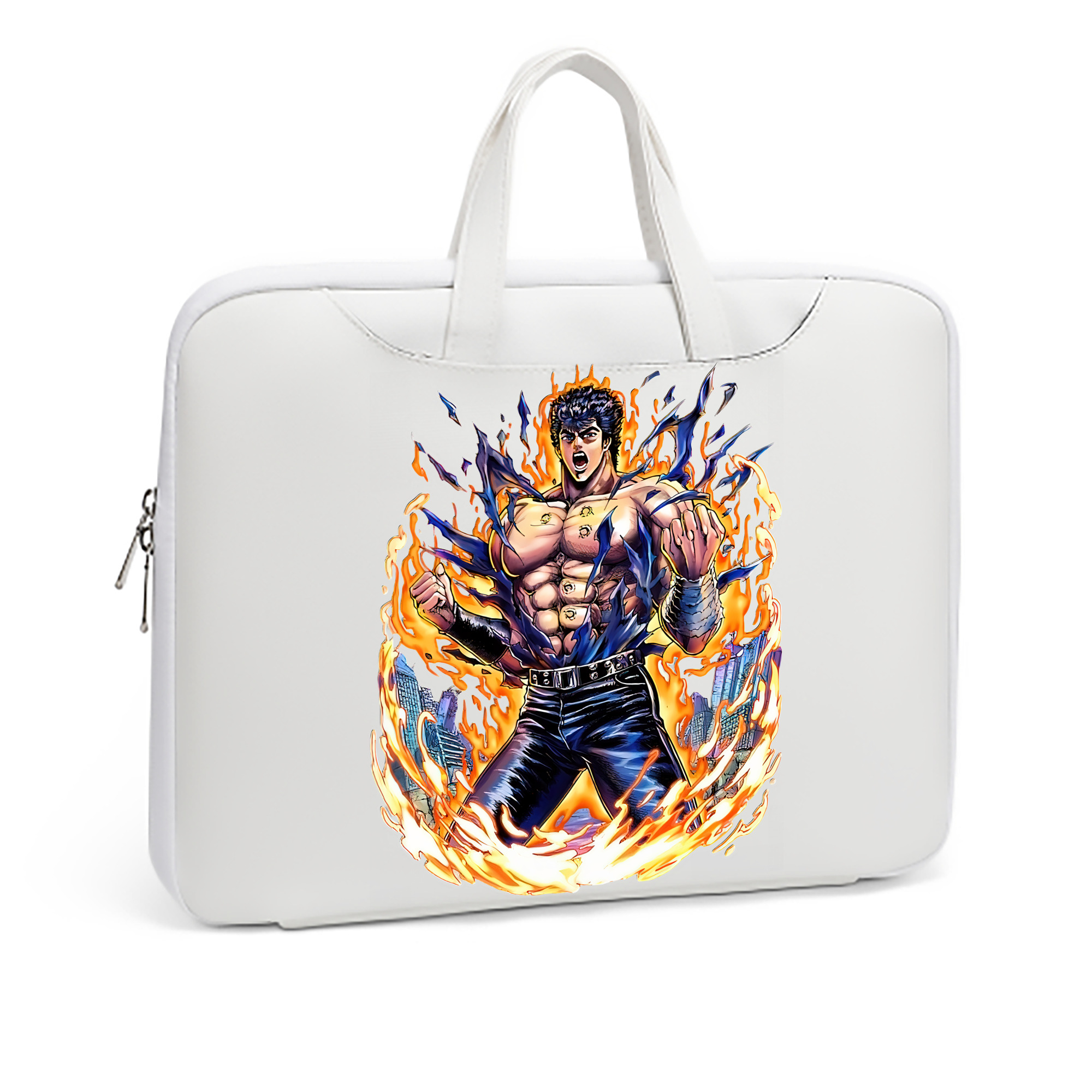 （画像用） 北斗の拳 Fist of the North Star レザーラップトップバッグ　ノートパソコンケース