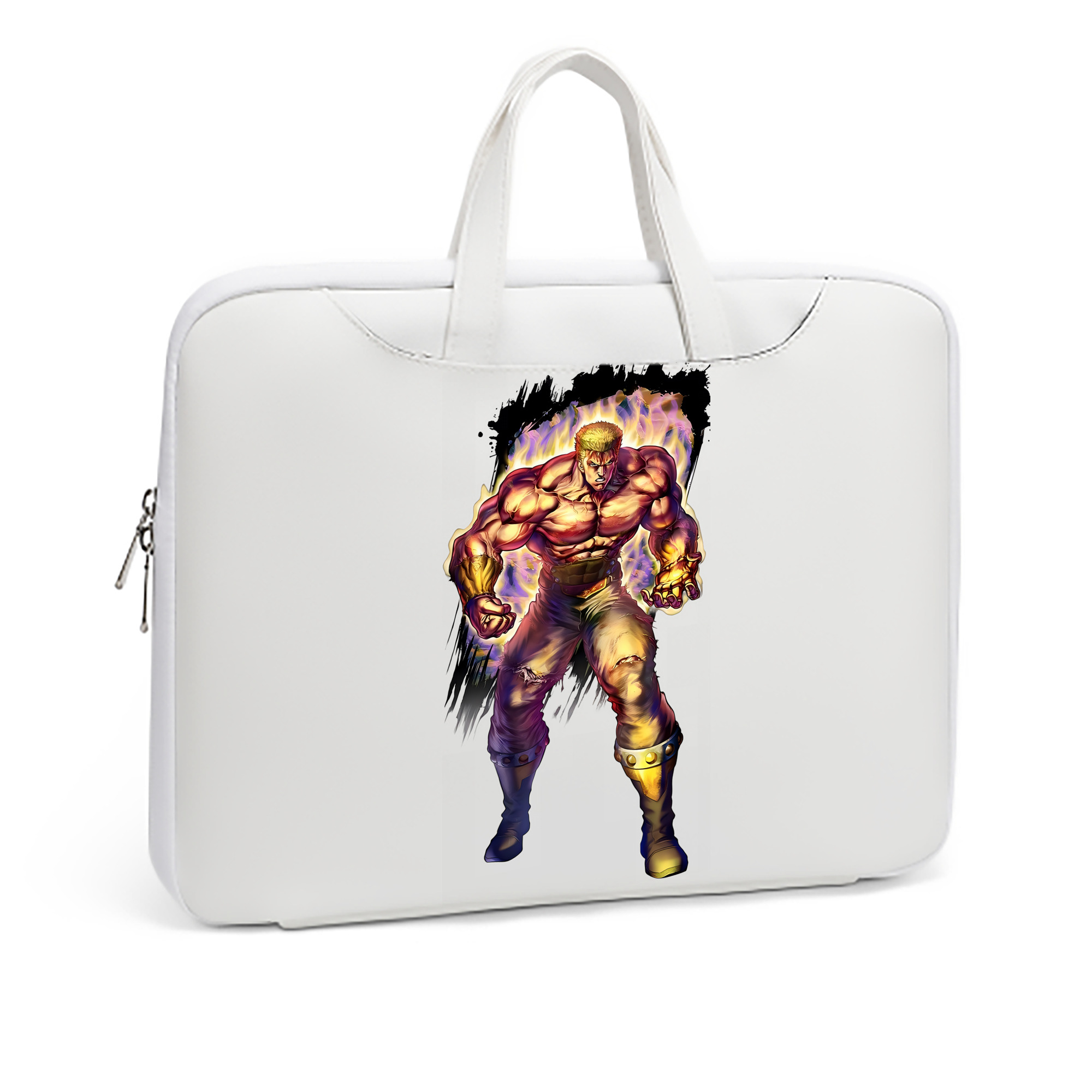 （画像用） 北斗の拳 Fist of the North Star レザーラップトップバッグ　ノートパソコンケース