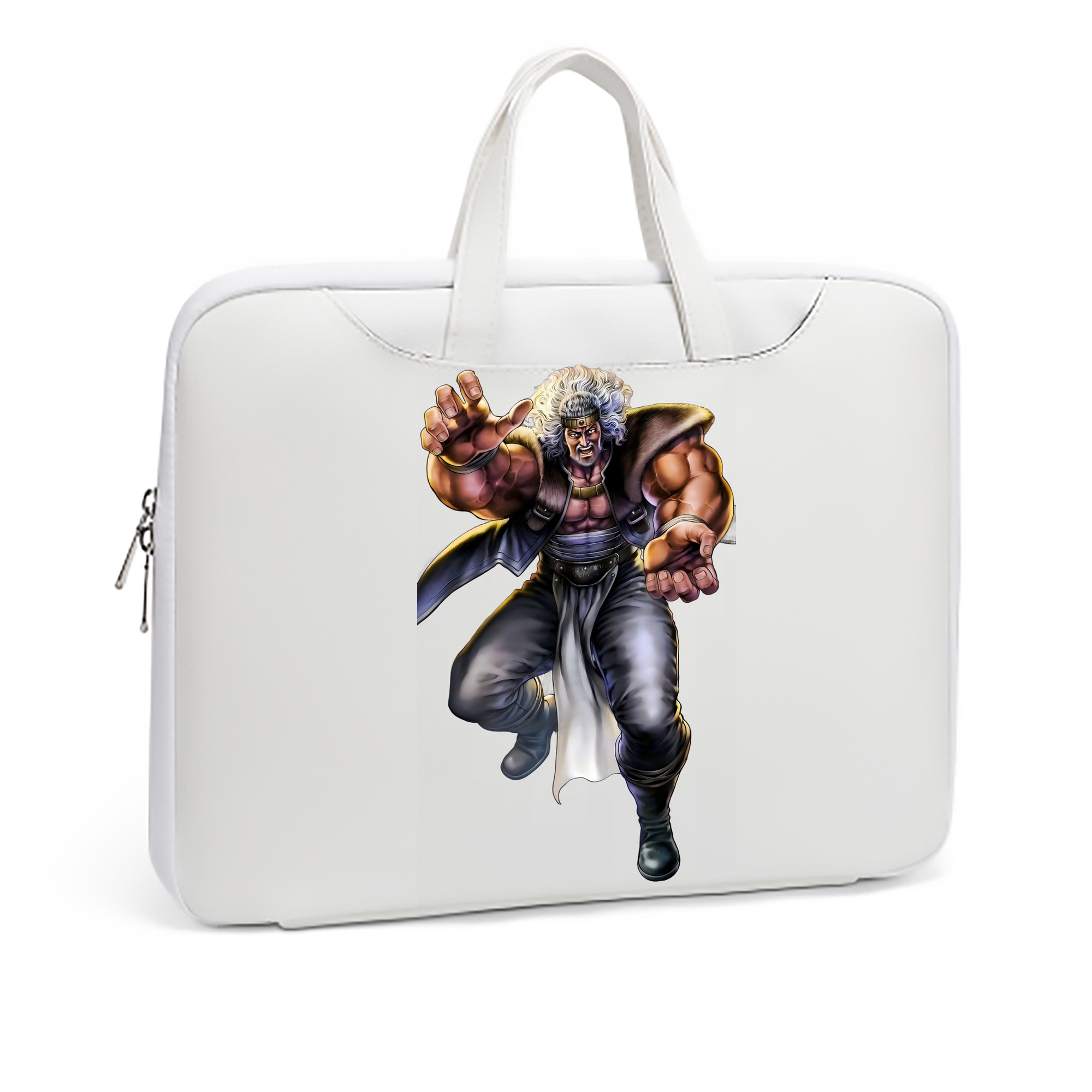 （画像用） 北斗の拳 Fist of the North Star レザーラップトップバッグ　ノートパソコンケース