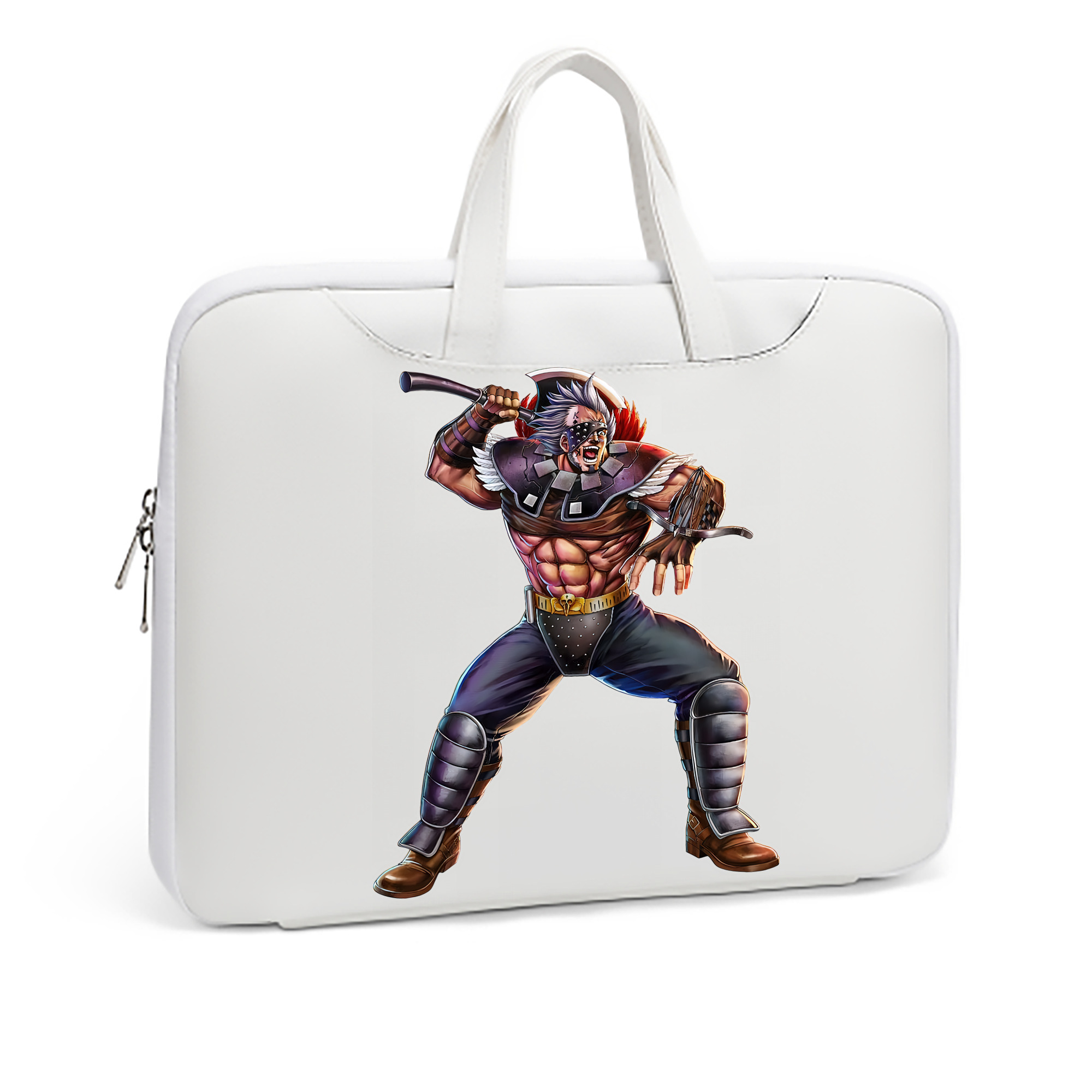 （画像用） 北斗の拳 Fist of the North Star レザーラップトップバッグ　ノートパソコンケース