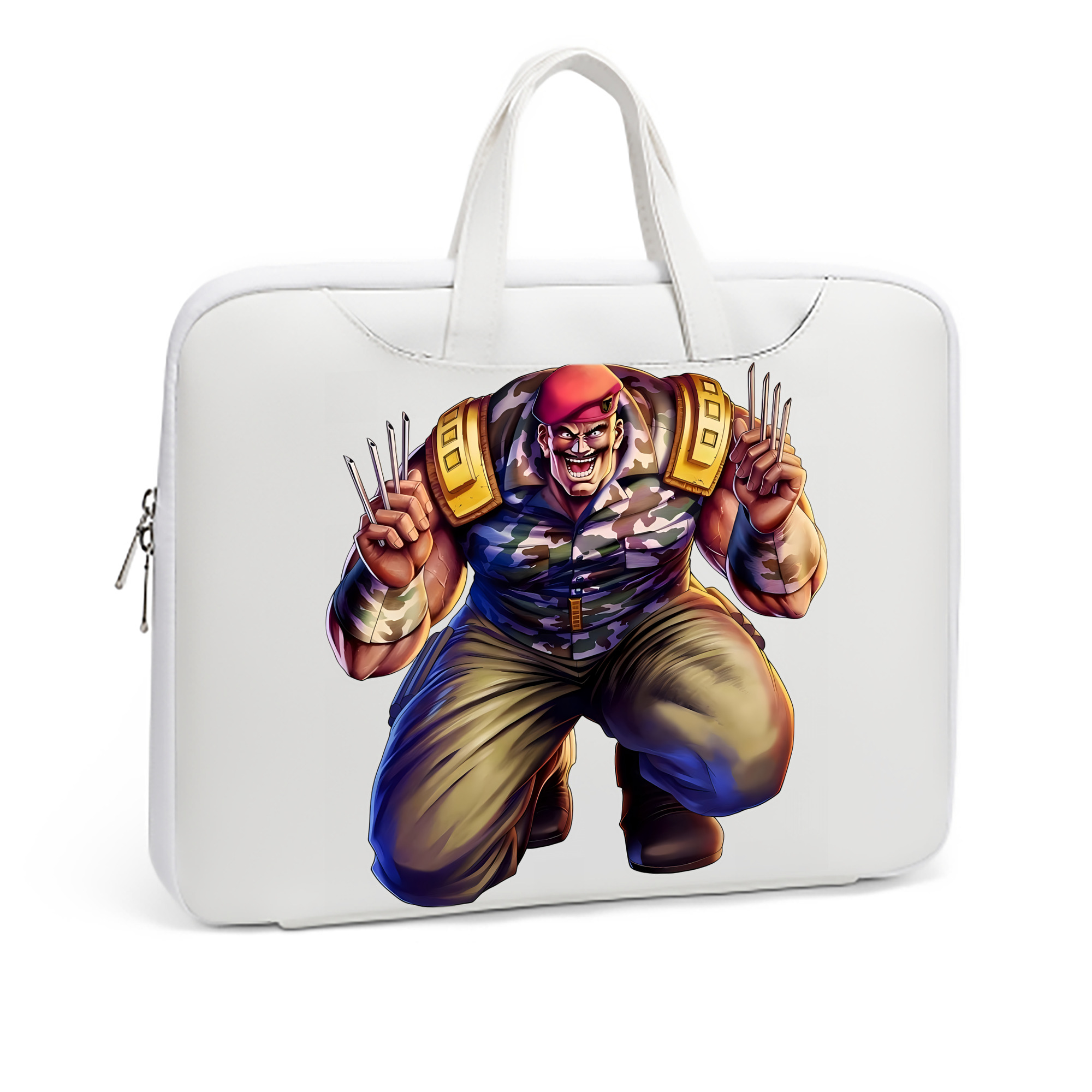 （画像用） 北斗の拳 Fist of the North Star レザーラップトップバッグ　ノートパソコンケース