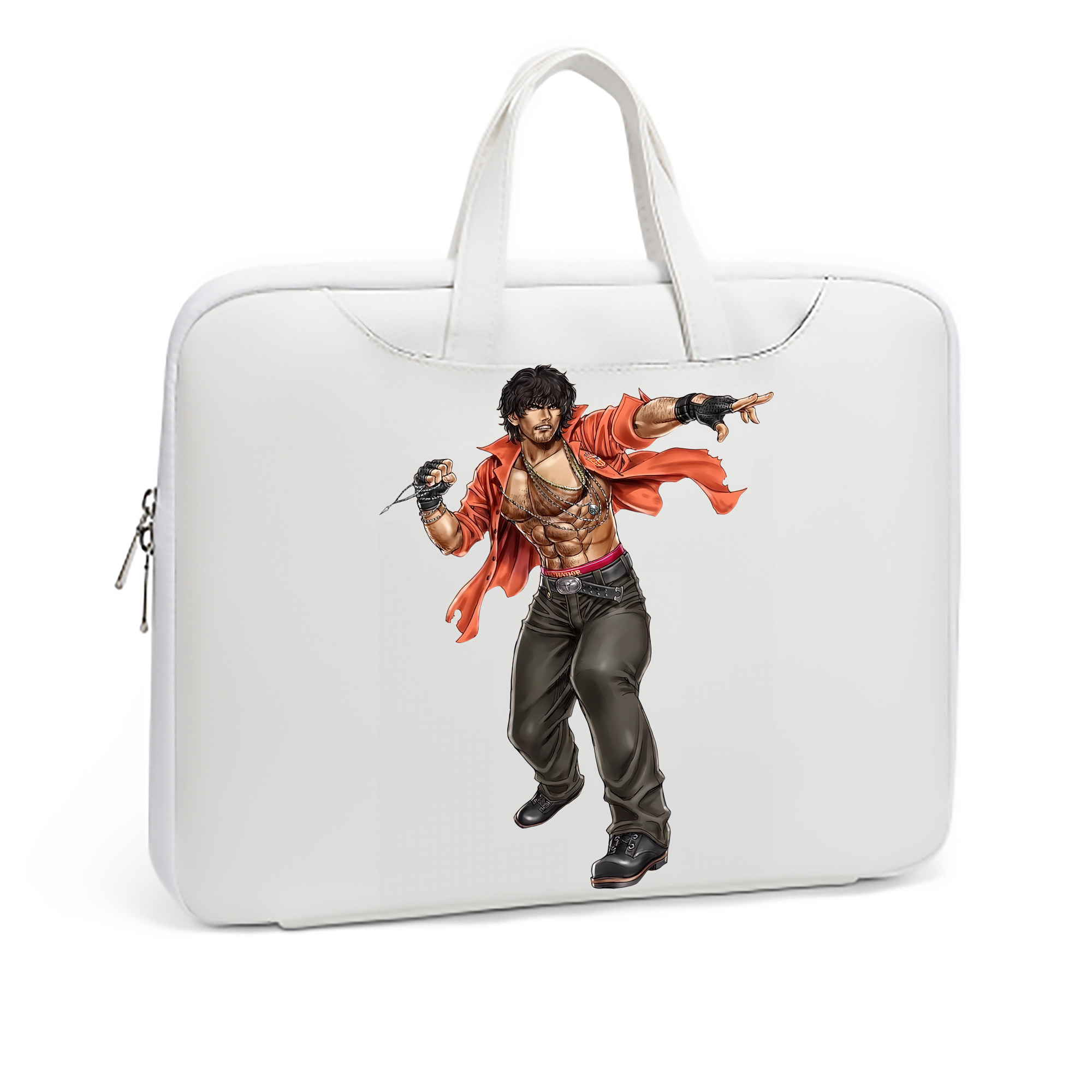 （画像用） 北斗の拳 Fist of the North Star レザーラップトップバッグ　ノートパソコンケース