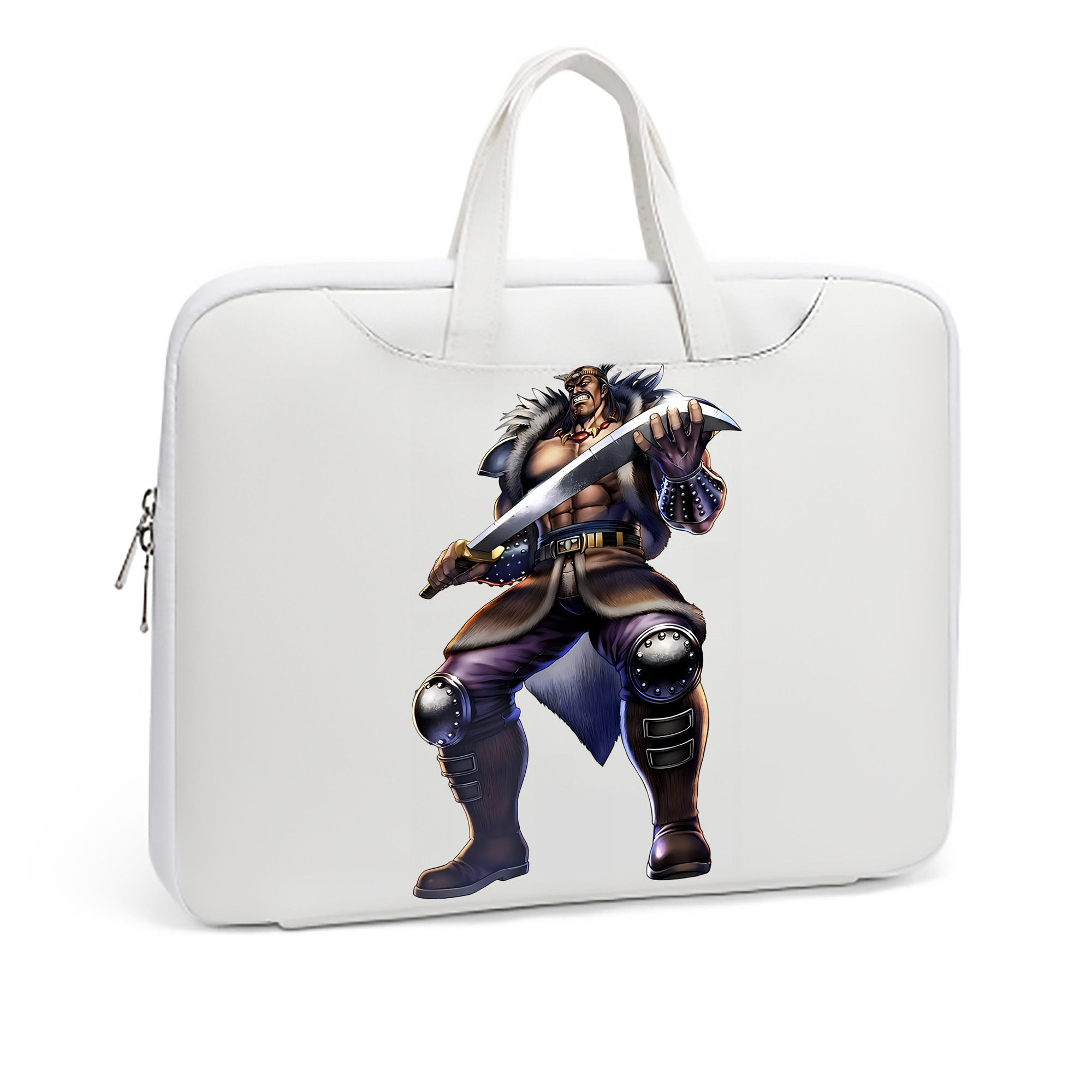 （画像用） 北斗の拳 Fist of the North Star レザーラップトップバッグ　ノートパソコンケース