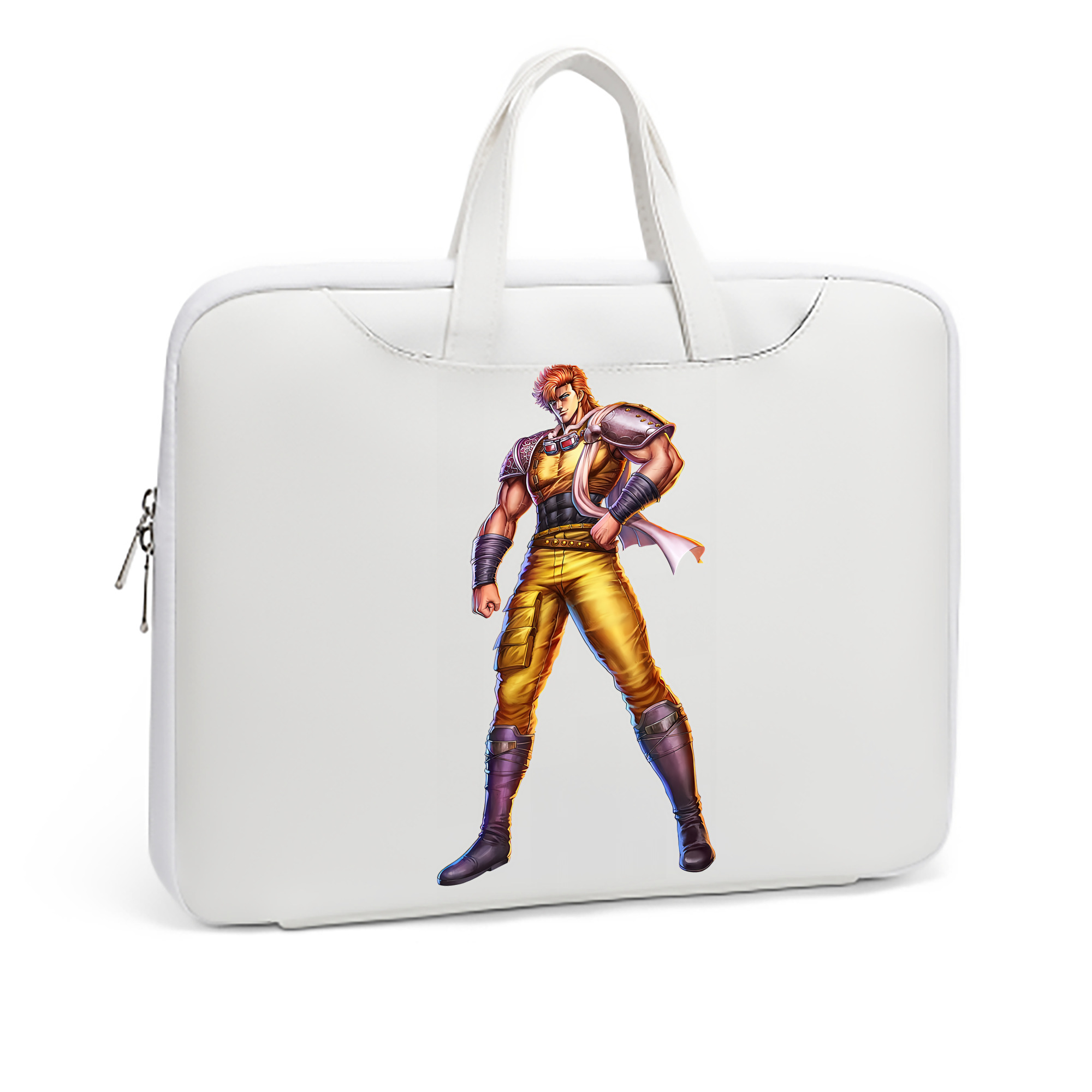 （画像用） 北斗の拳 Fist of the North Star レザーラップトップバッグ　ノートパソコンケース