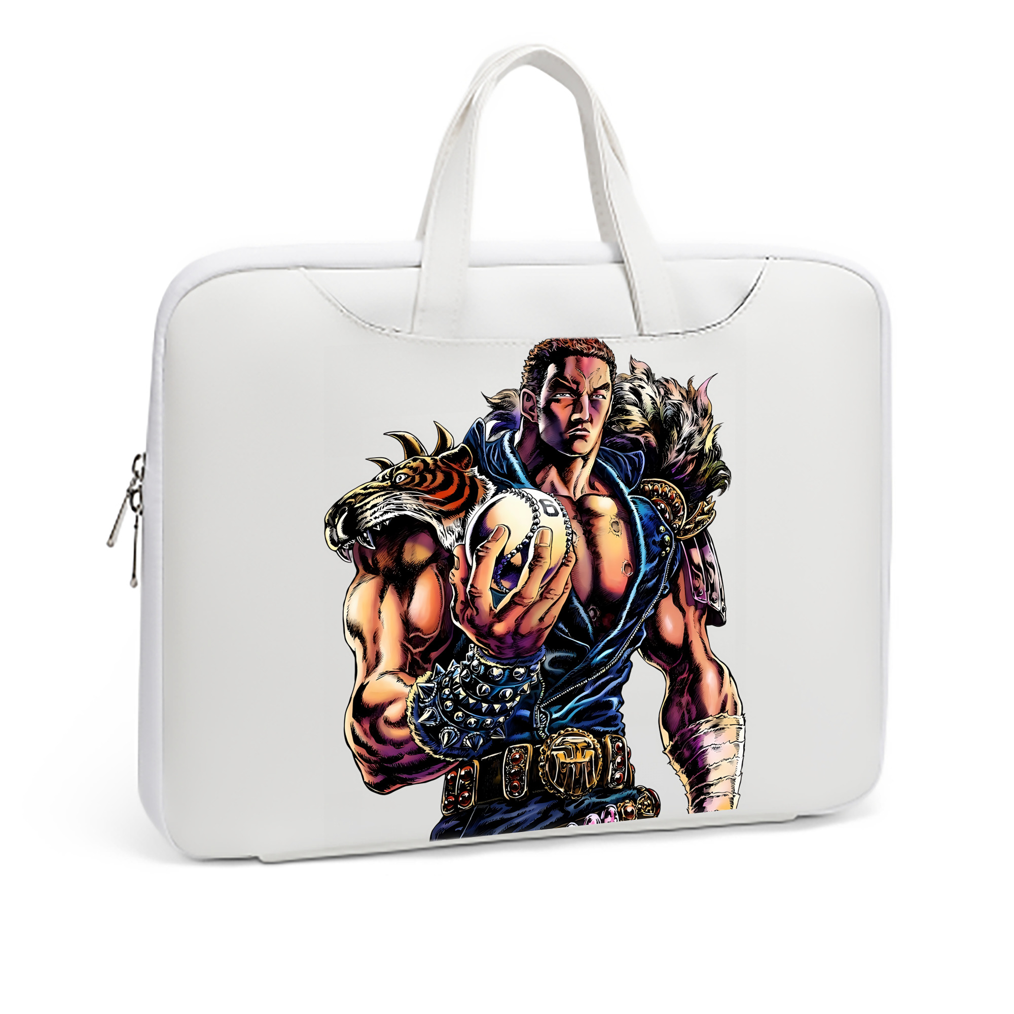 （画像用） 北斗の拳 Fist of the North Star レザーラップトップバッグ　ノートパソコンケース