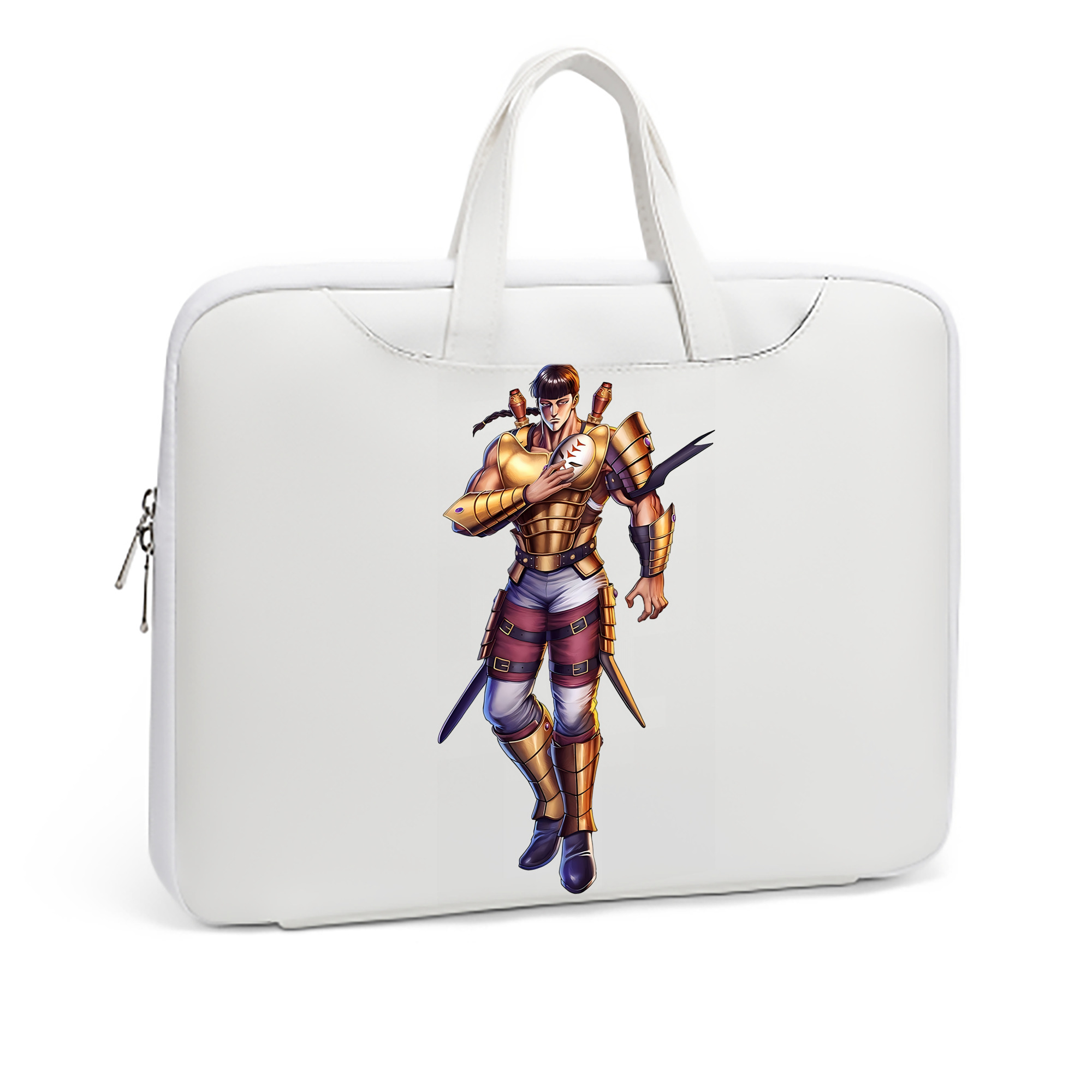 （画像用） 北斗の拳 Fist of the North Star レザーラップトップバッグ　ノートパソコンケース