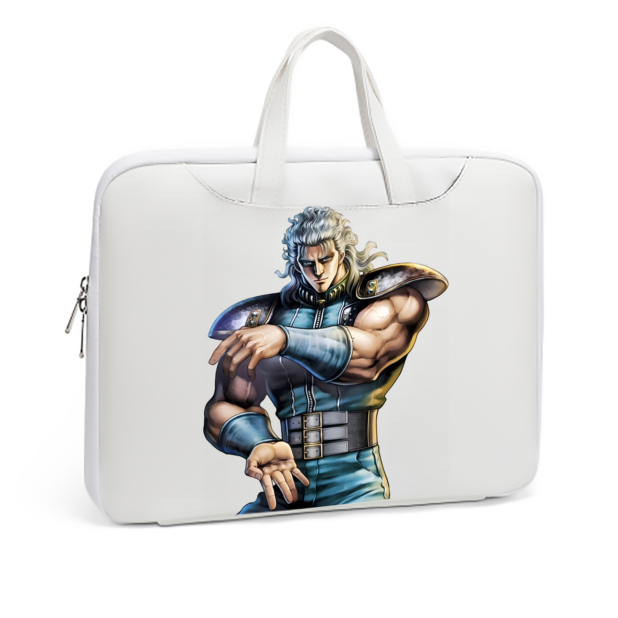 （画像用） 北斗の拳 Fist of the North Star レザーラップトップバッグ　ノートパソコンケース