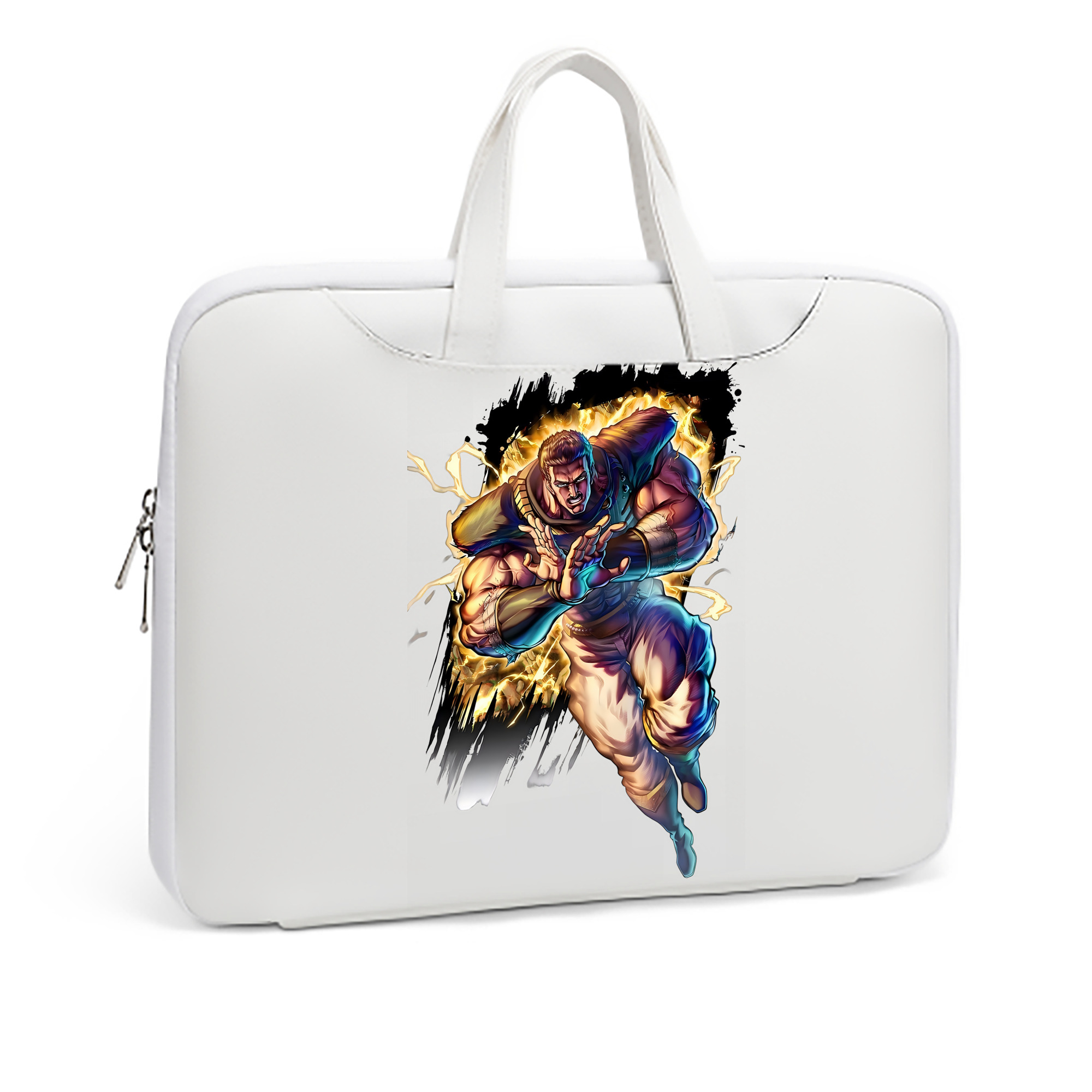 （画像用） 北斗の拳 Fist of the North Star レザーラップトップバッグ　ノートパソコンケース