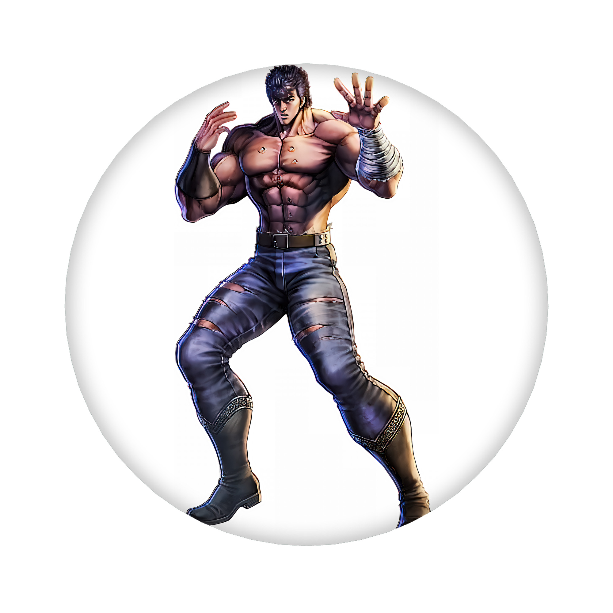 （画像用） 北斗の拳 Fist of the North Star 6cm 缶バッジ 複数セット