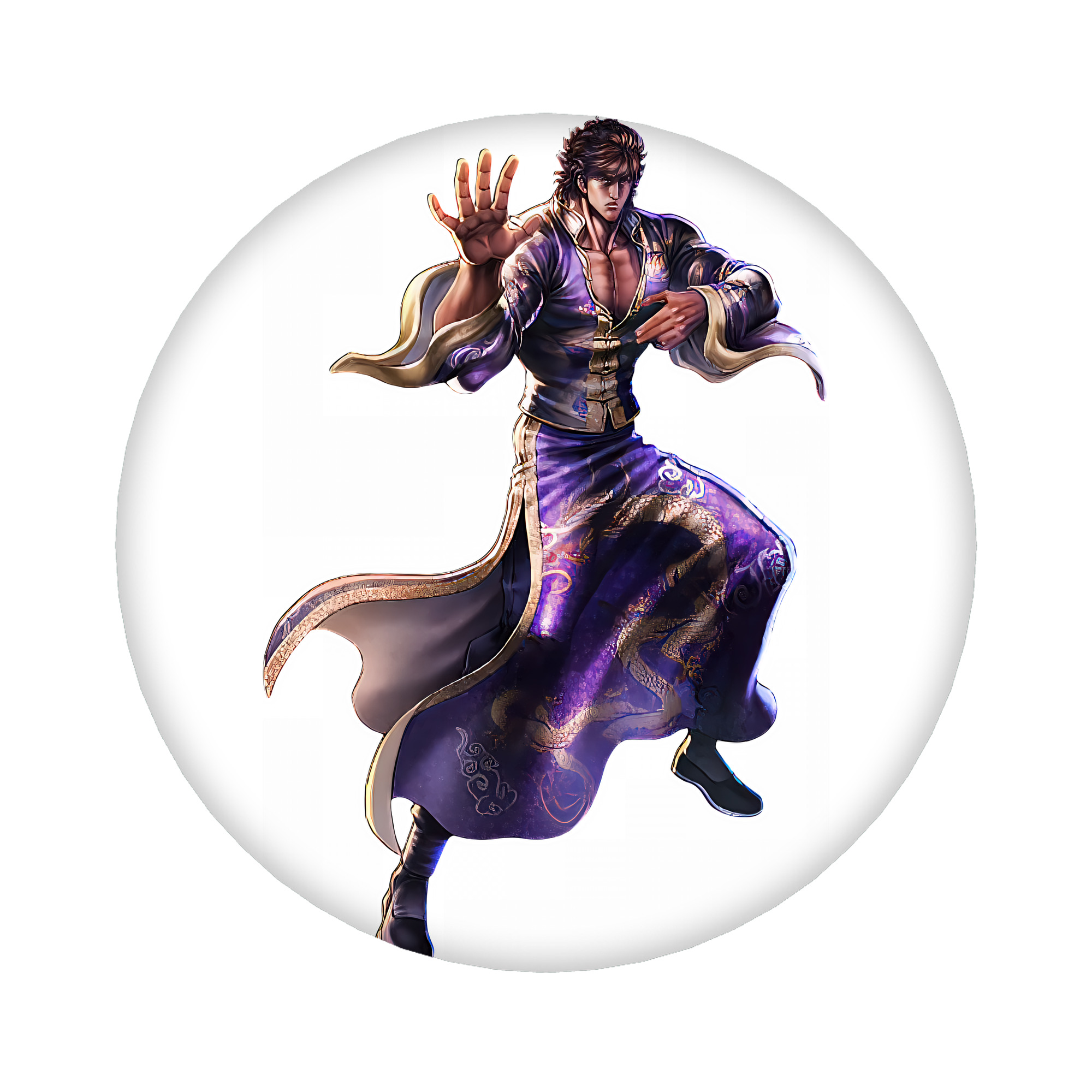 （画像用） 北斗の拳 Fist of the North Star 6cm 缶バッジ 複数セット