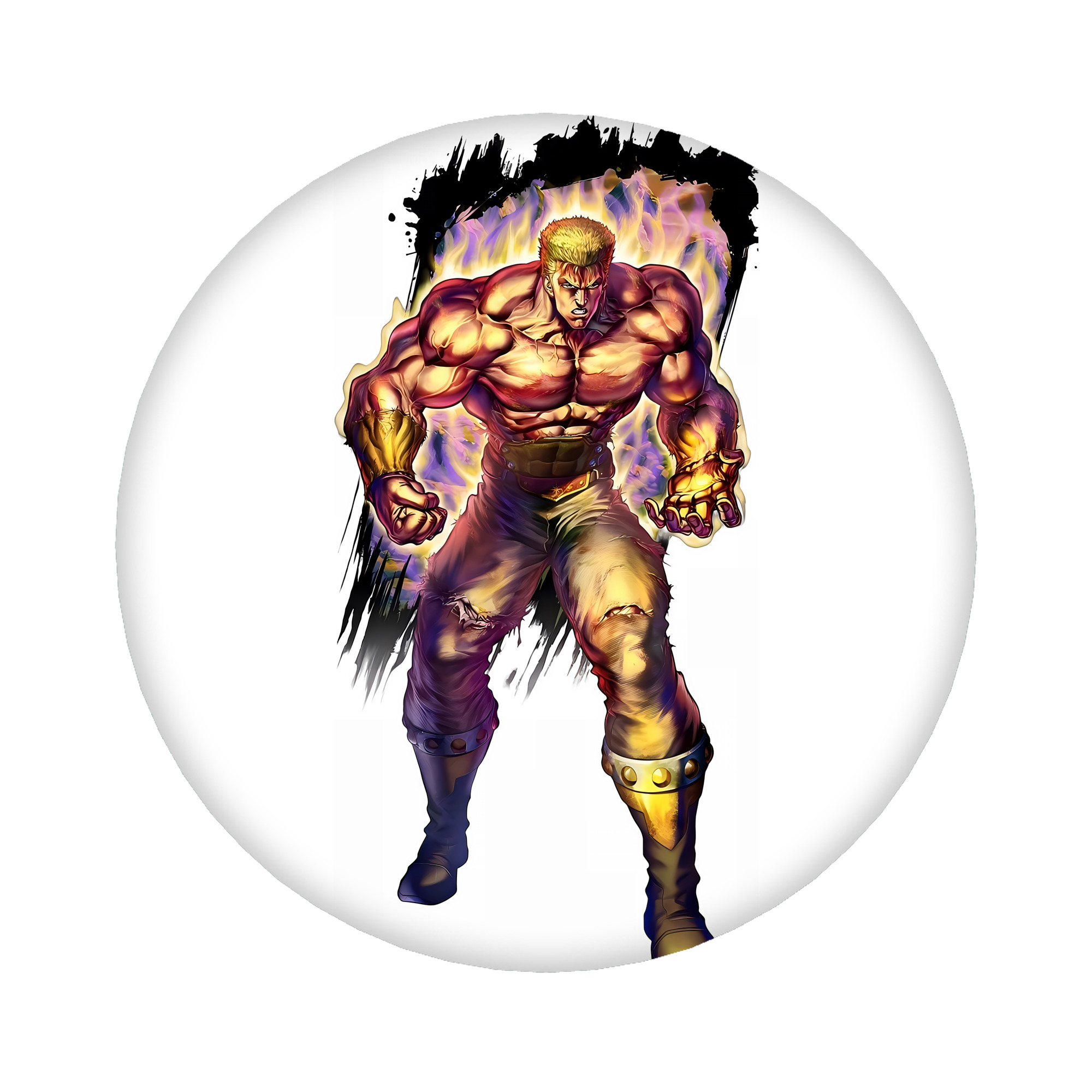 （画像用） 北斗の拳 Fist of the North Star 6cm 缶バッジ 複数セット