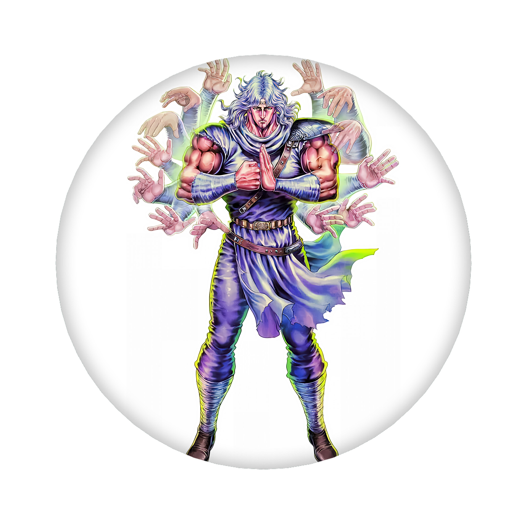 （画像用） 北斗の拳 Fist of the North Star 6cm 缶バッジ 複数セット