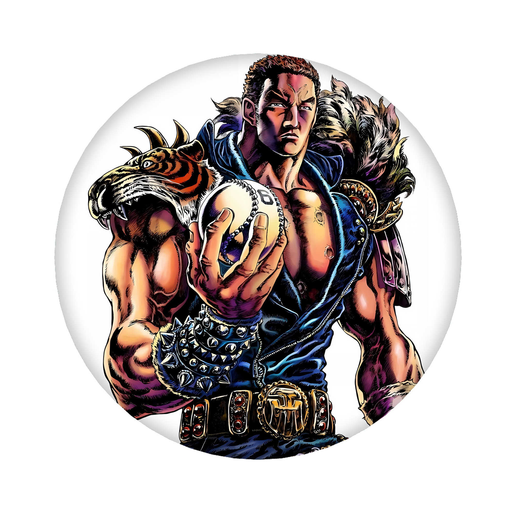 （画像用） 北斗の拳 Fist of the North Star 6cm 缶バッジ 複数セット