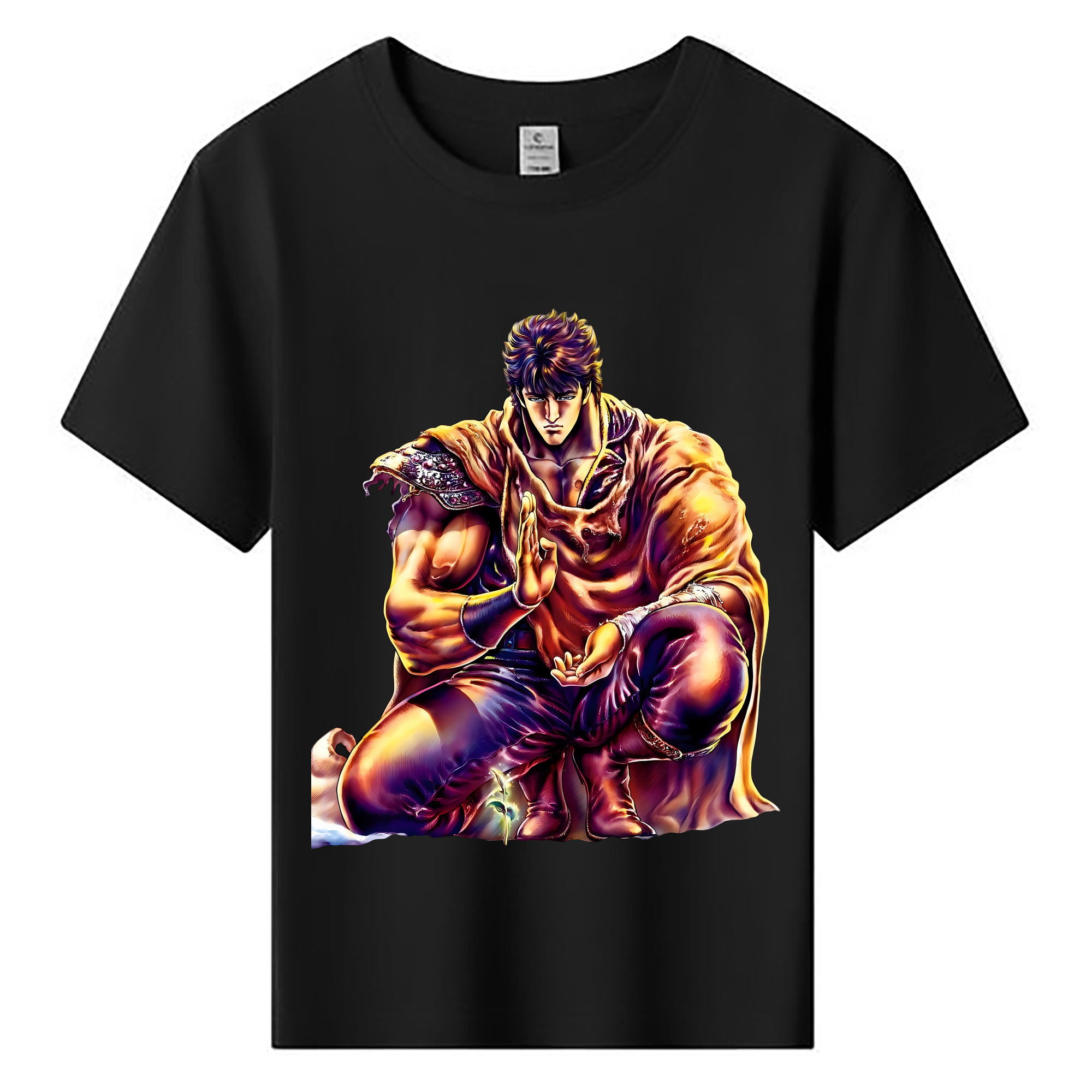 （画像用） 北斗の拳 Fist of the North Star 綿100％キッズTシャツ（フロントプリント）