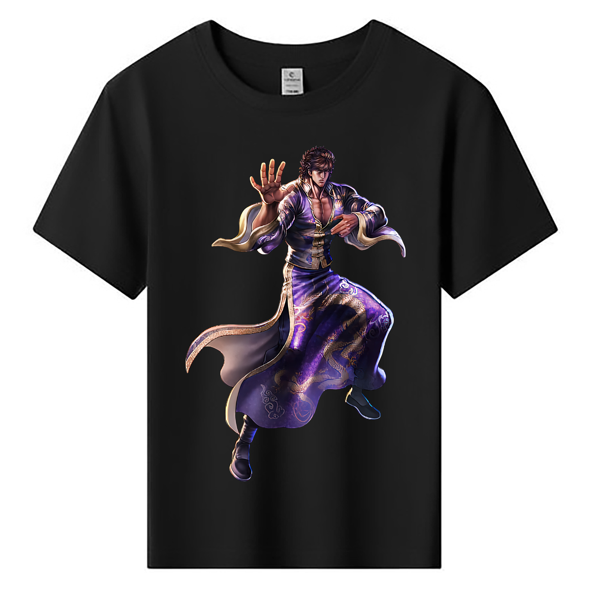 （画像用） 北斗の拳 Fist of the North Star 綿100％キッズTシャツ（フロントプリント）