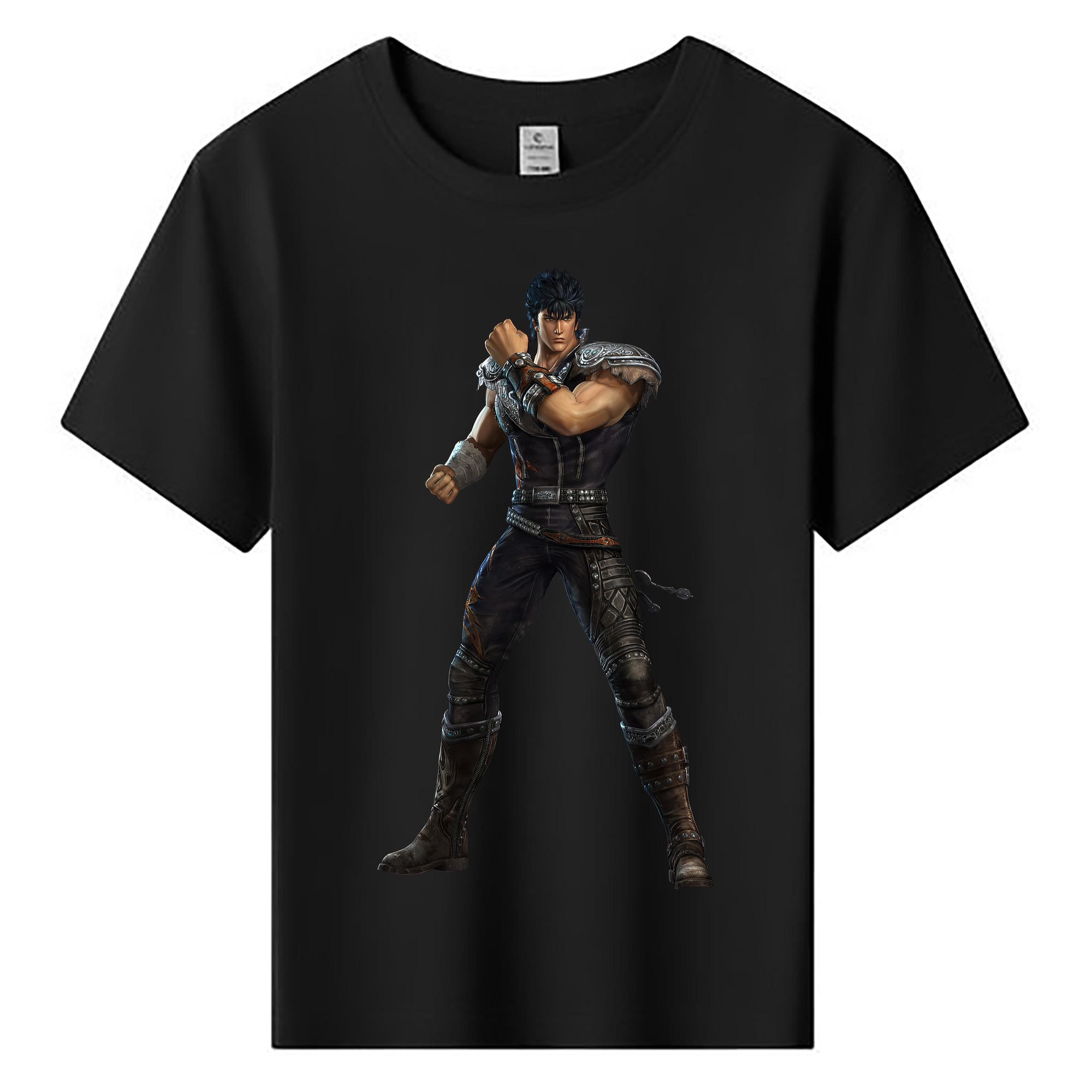 （画像用） 北斗の拳 Fist of the North Star 綿100％キッズTシャツ（フロントプリント）