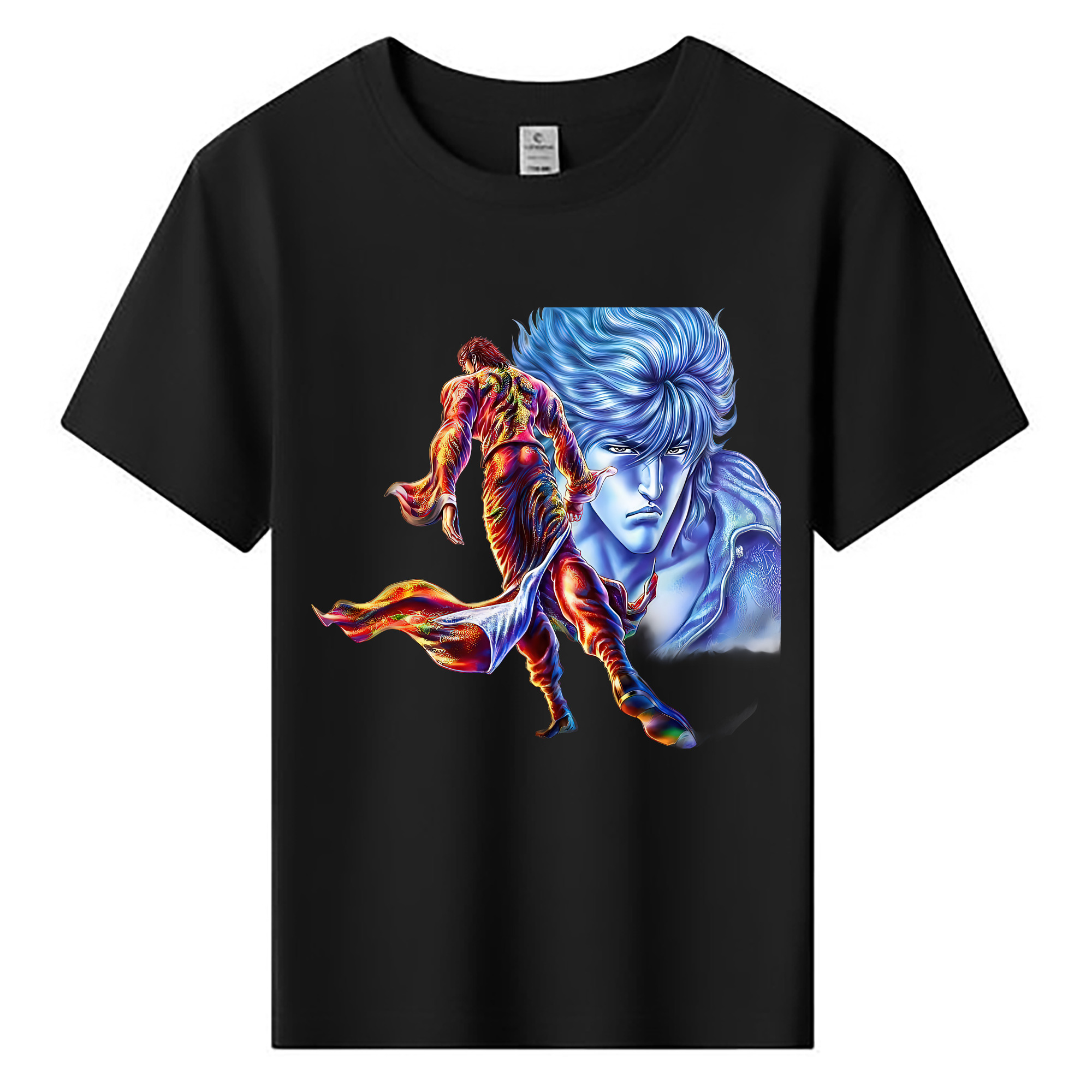 （画像用） 北斗の拳 Fist of the North Star 綿100％キッズTシャツ（フロントプリント）