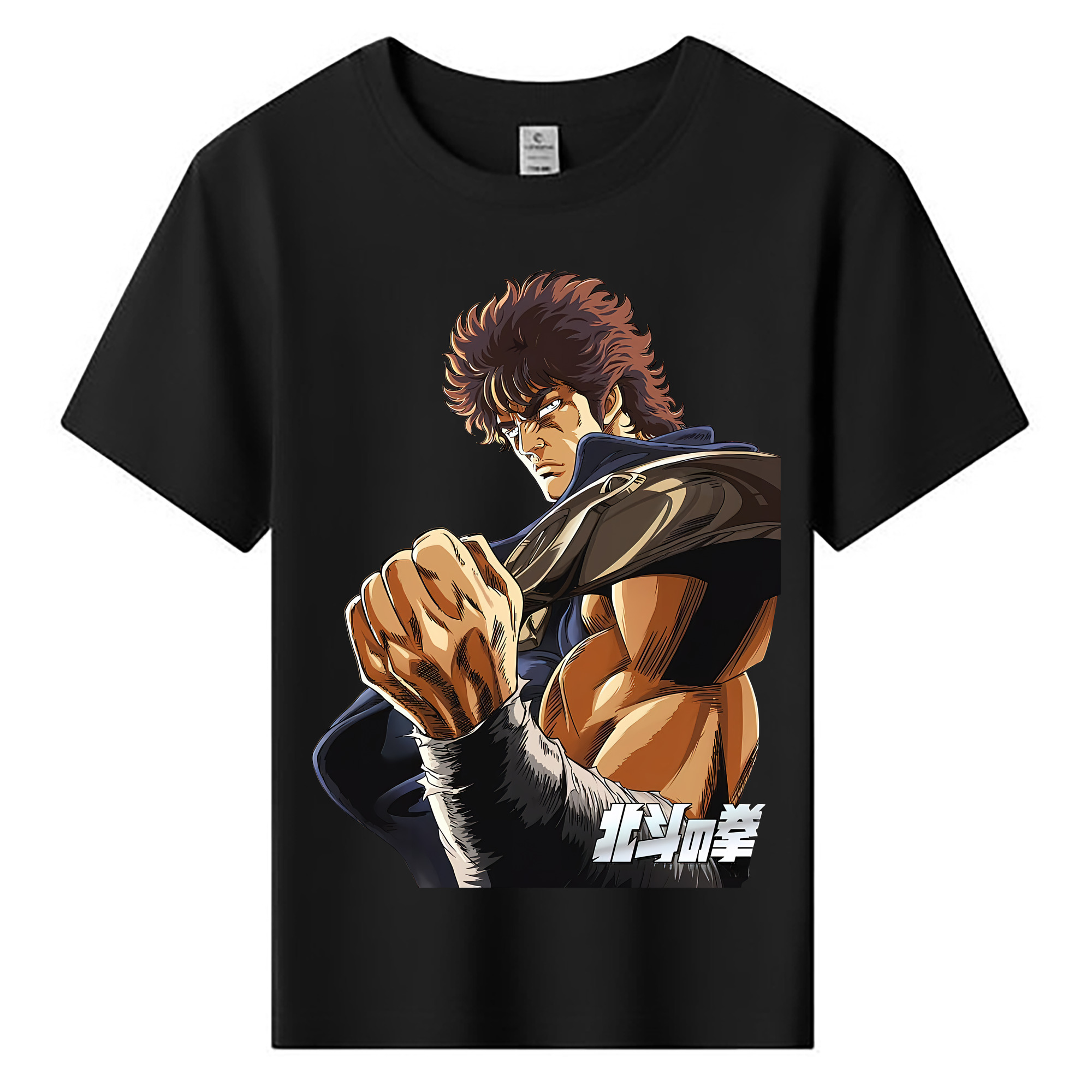（画像用） 北斗の拳 Fist of the North Star 綿100％キッズTシャツ（フロントプリント）