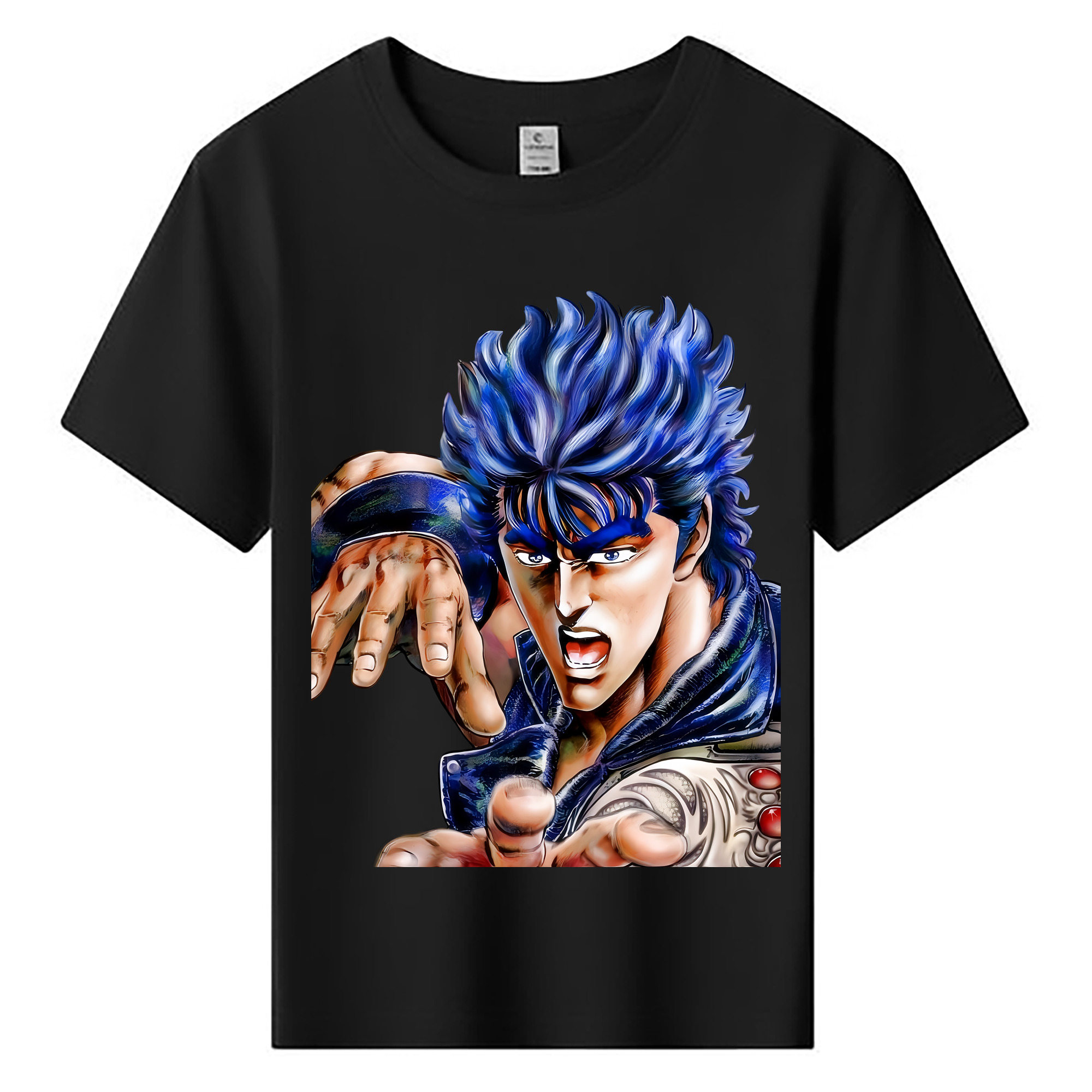 （画像用） 北斗の拳 Fist of the North Star 綿100％キッズTシャツ（フロントプリント）