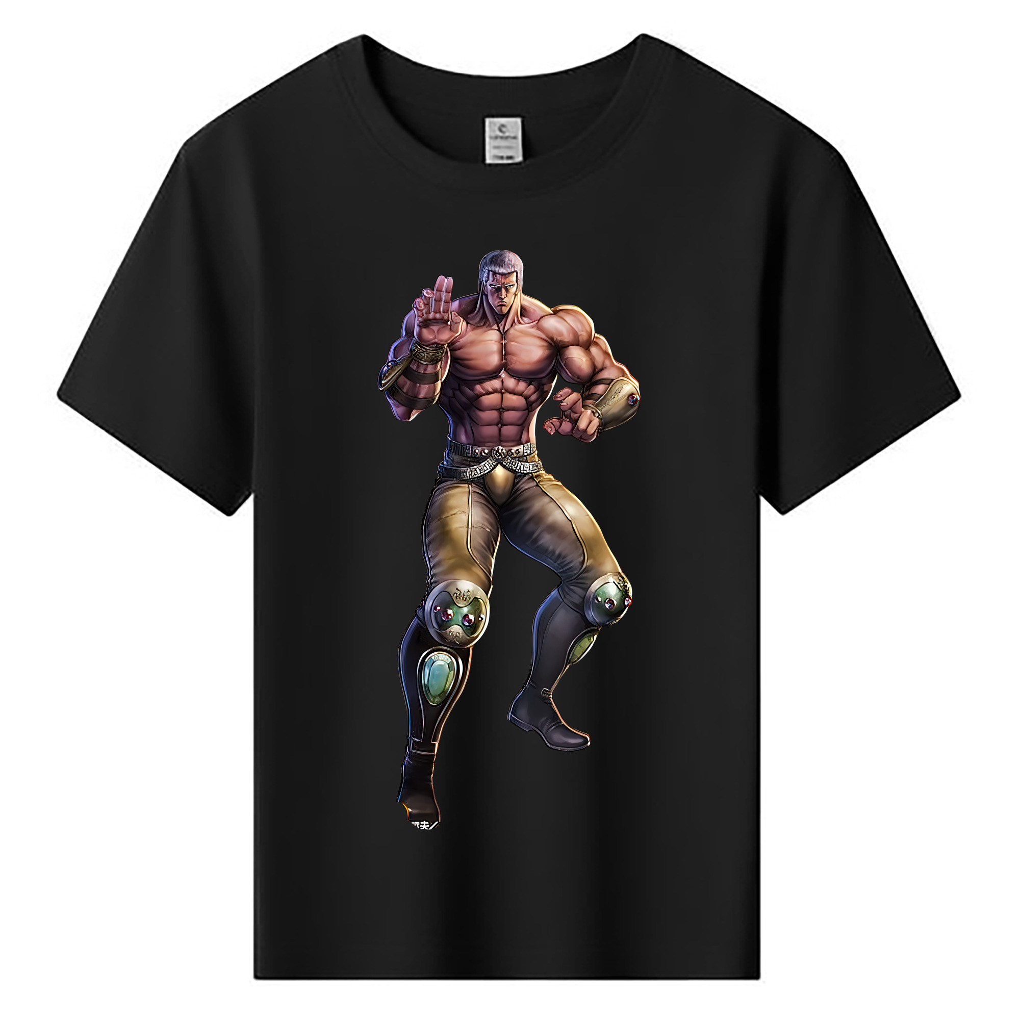 （画像用） 北斗の拳 Fist of the North Star 綿100％キッズTシャツ（フロントプリント）