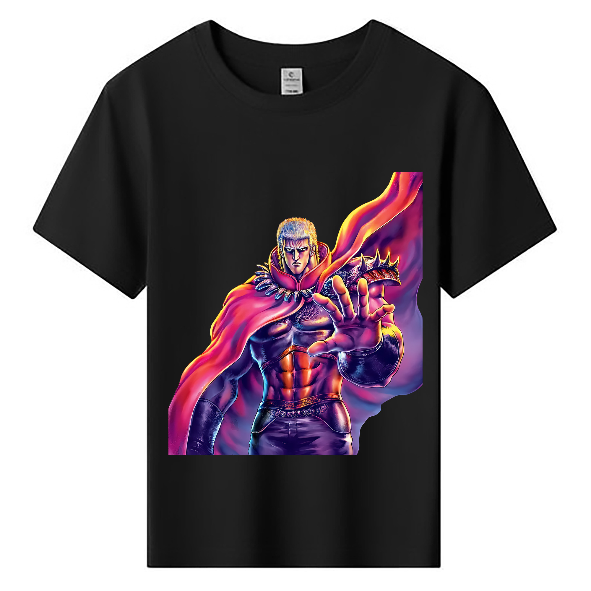 （画像用） 北斗の拳 Fist of the North Star 綿100％キッズTシャツ（フロントプリント）